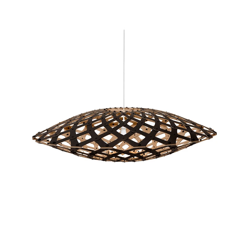 David Trubridge ltd - Flax Pendelleuchte Ø110 1 Seite Schwarz David Trubridge