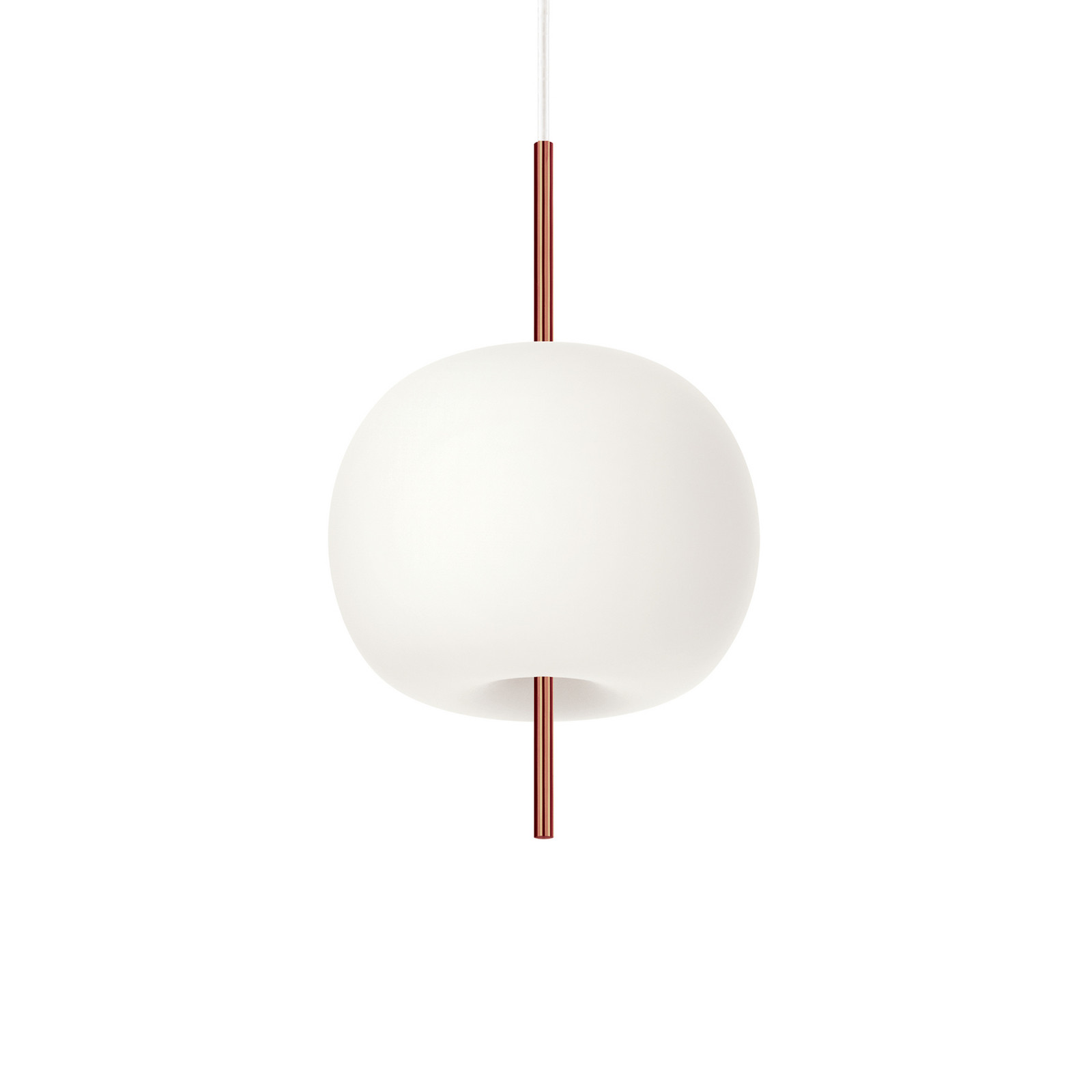 kdln Lampă suspendată Kushi culoare cupru/alb Ø 16 cm sticlă - Camera de zi / sufragerie - Design - opal cupru