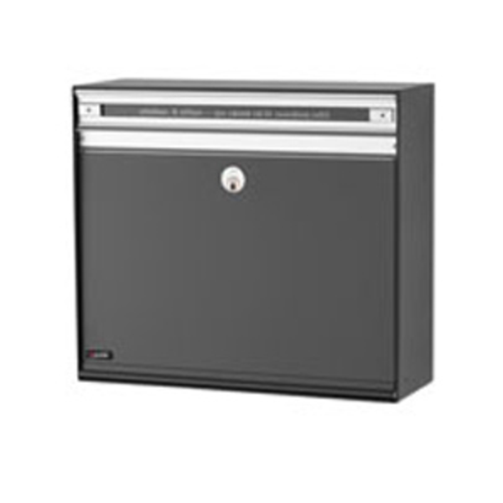 Juliana Practical letterbox SC135, anthracite, steel, aluminium, W: 40 cm, H: 35 cm