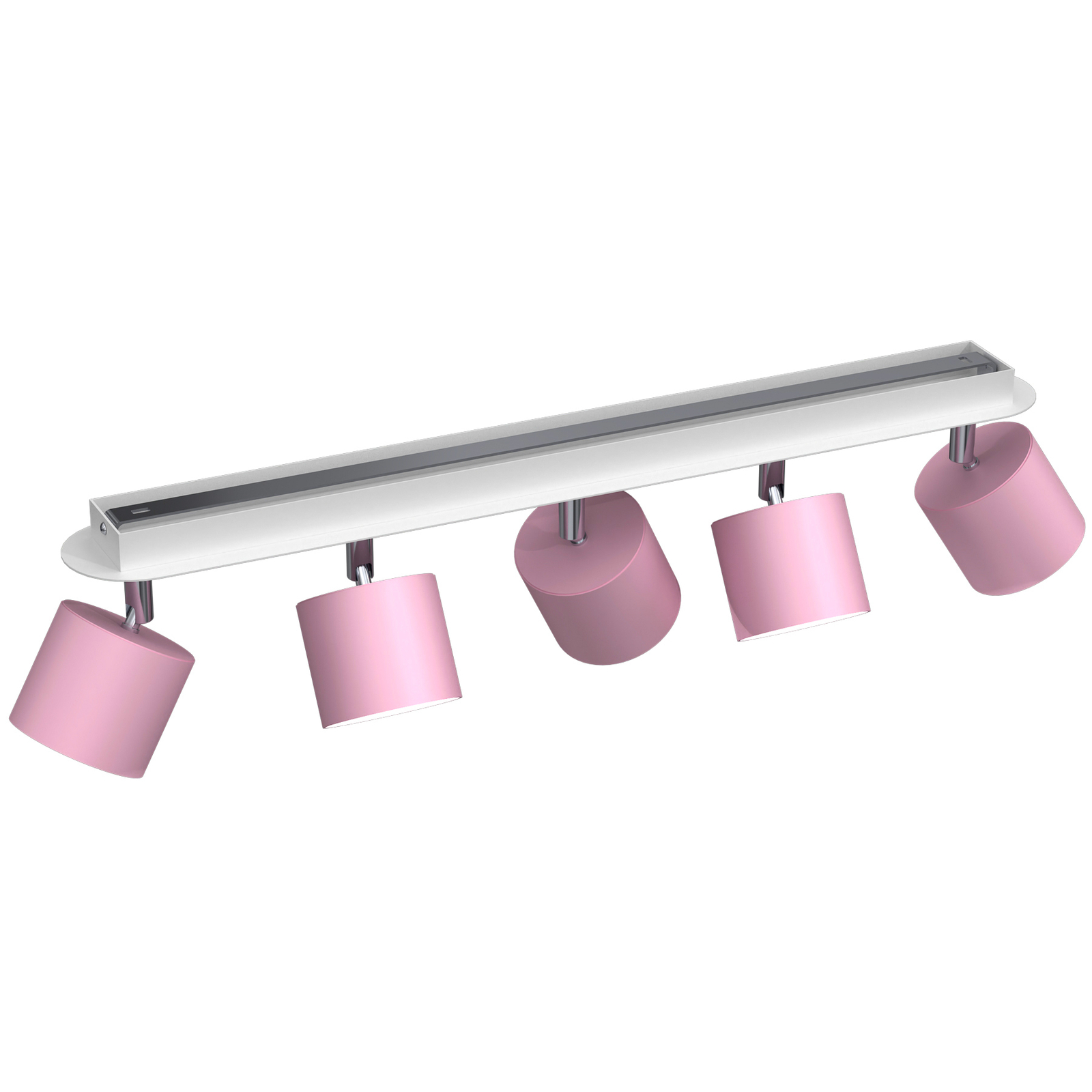 Foco de techo Cloudy 5 luces rosa