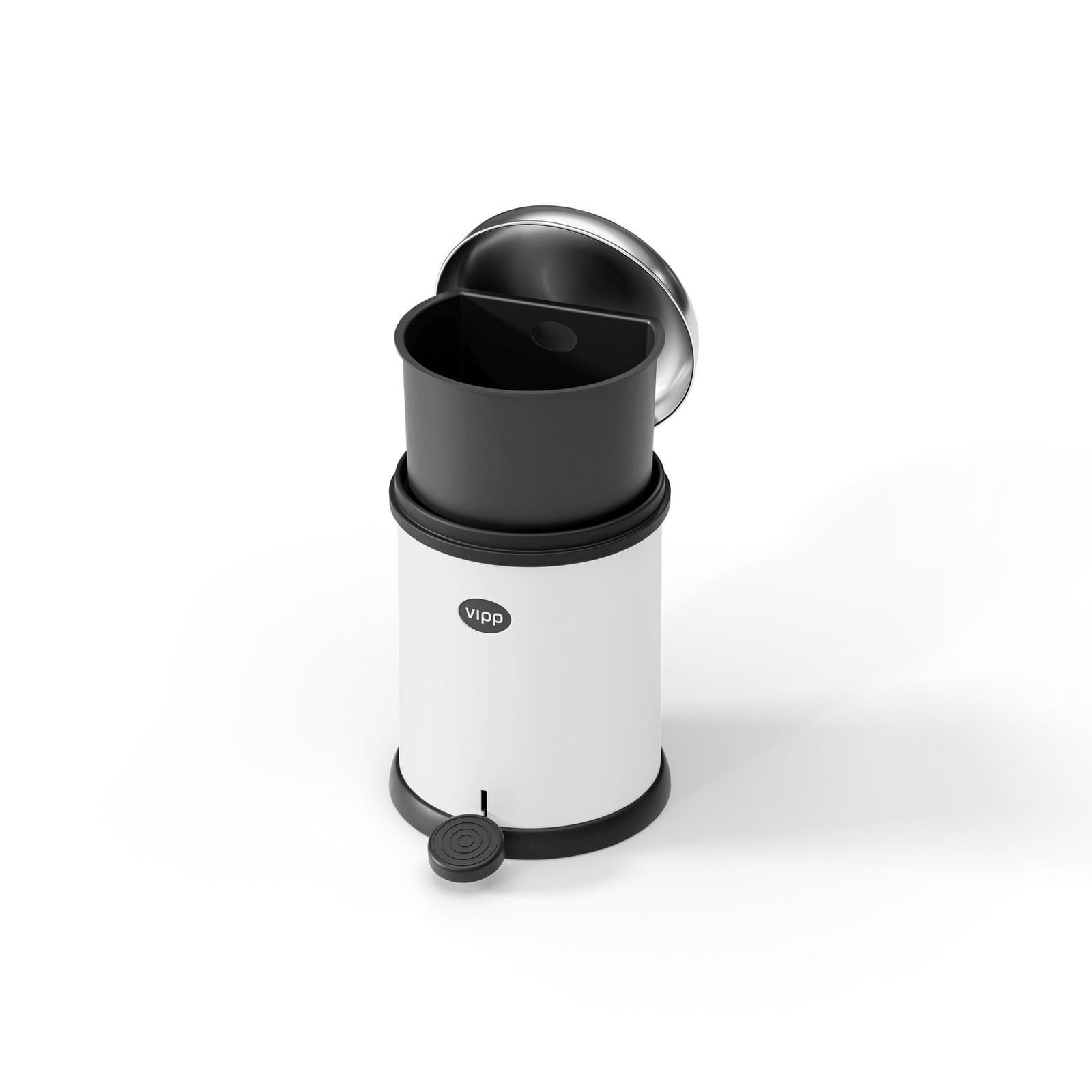 Kanta za smeće Vipp12, bijela, 3 l, čelik - Vipp