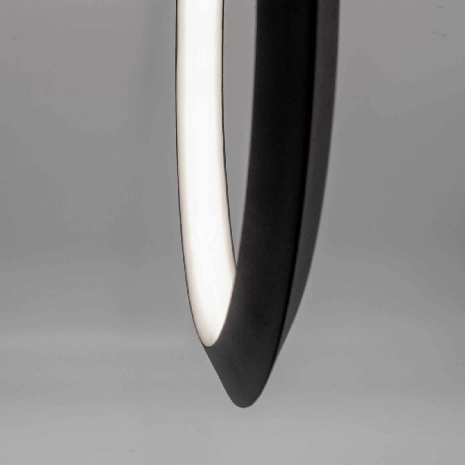 LED hanglamp Kitesurf, 2-lamps, zwart