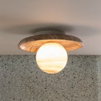 IT'S ABOUT ROMI – lampa sufitowa Tivoli, brązowa, Ø 25 cm, trawertyn