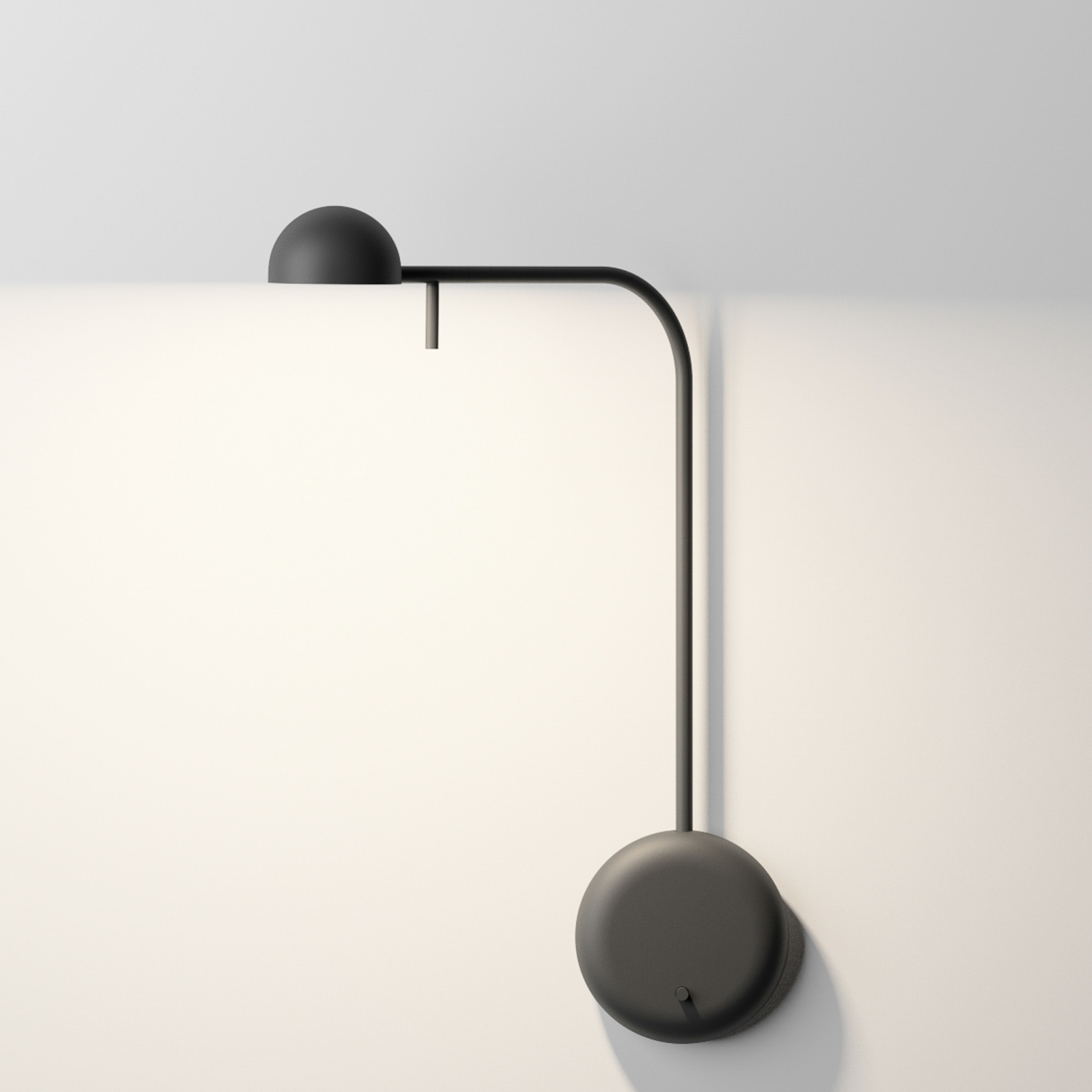 Vibia Pin 1680 LED φωτιστικό τοίχου, 39 cm, μαύρο