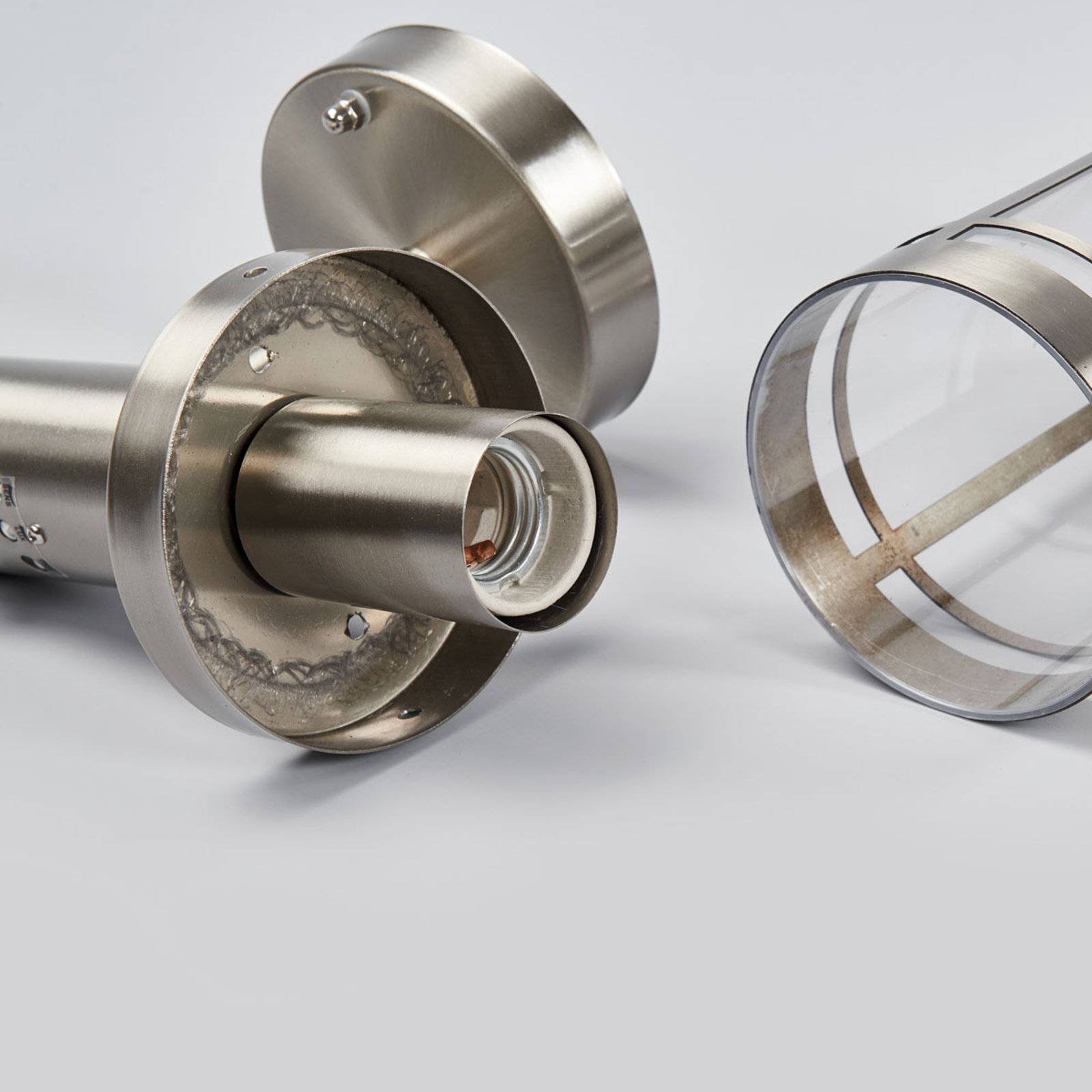 Djori Aplique de Pared Exterior w/Sensor Steel - Lindby