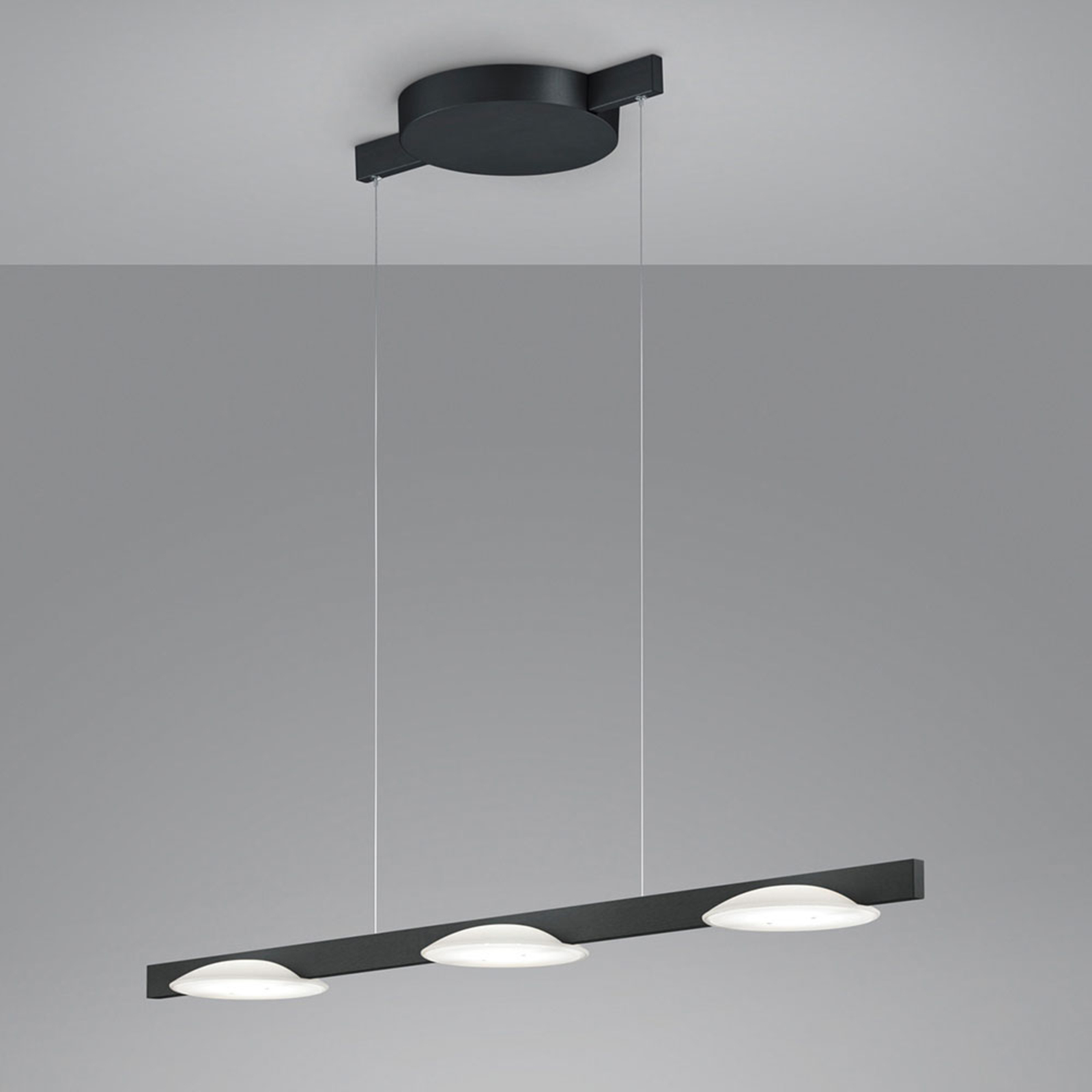 Helestra Pole LED-Hängeleuchte dreiflammig