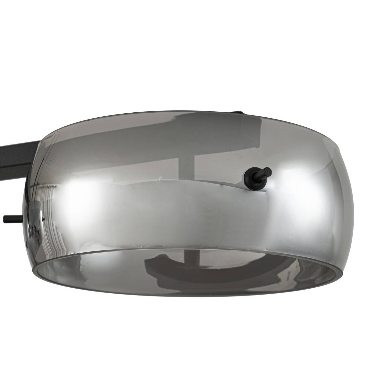 Żyrandol LED Lucande Martis, czarna, 4-punktowa, z funkcją ściemniany