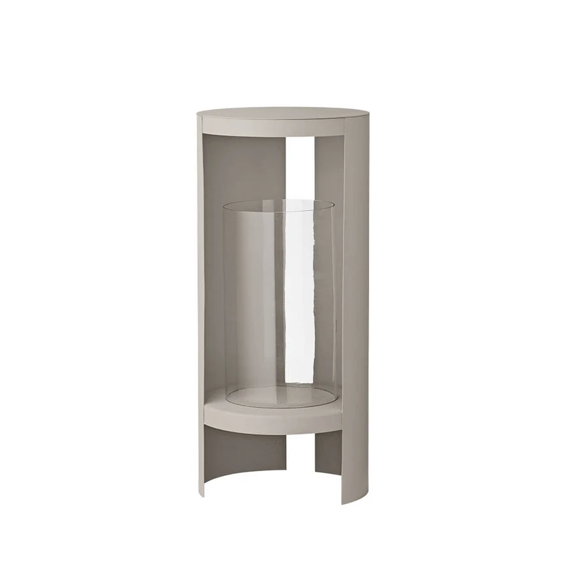 Produktfoto för AYTM - ORA lantern - Lykta - Taupe large - Ø26,4 x H58,4 cm