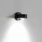 Nástěnné bodové svítidlo Jyla, černé, 4 200 K, spodní objímka
