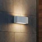 Ideal Lux Außenwandlampe Andromeda, grau, Breite 22 cm, Alu