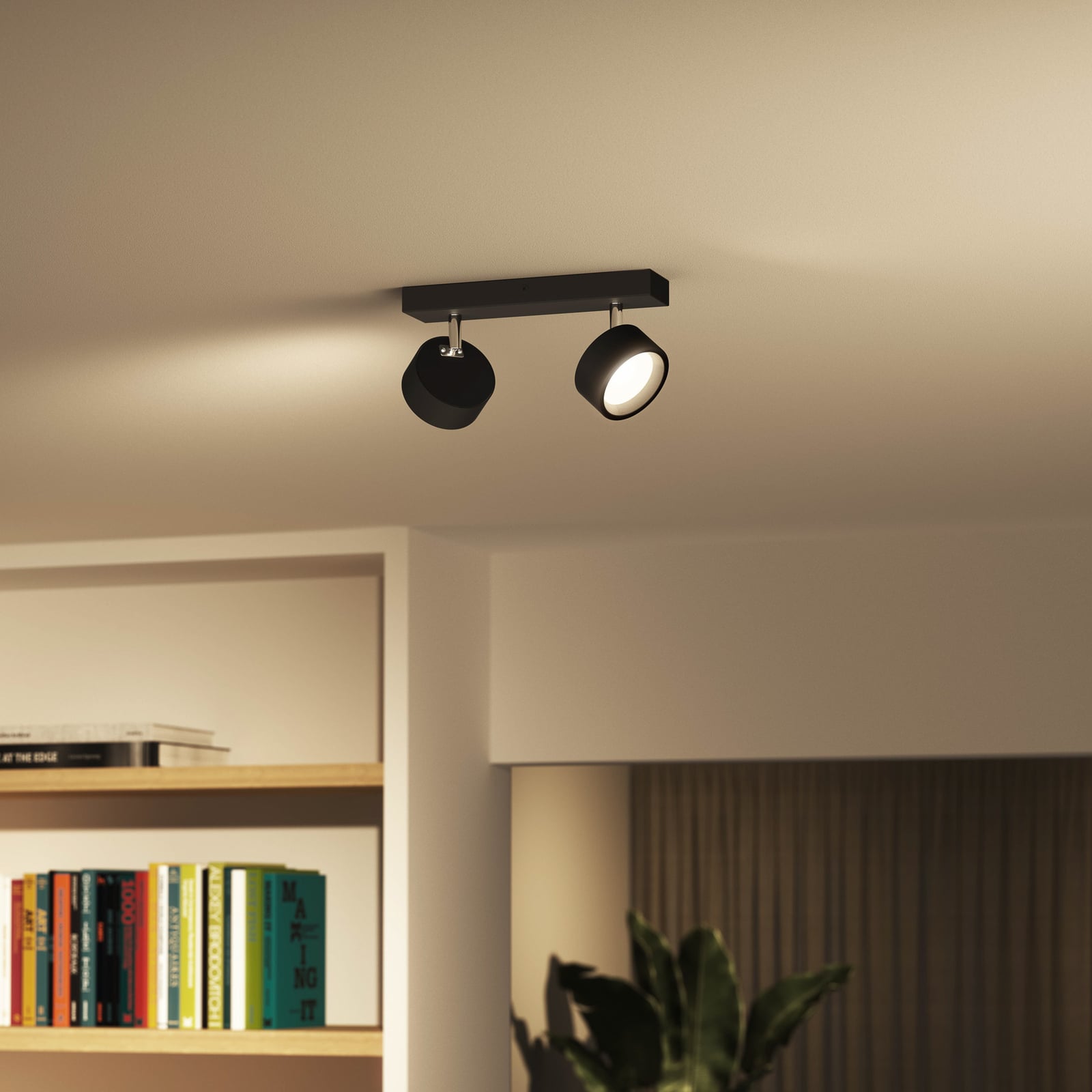 Bracia LED-Deckenspot 2-flammig, schwarz - Philips Bracia LED-Deckenspot 2-flammig, schwarz - Philips
