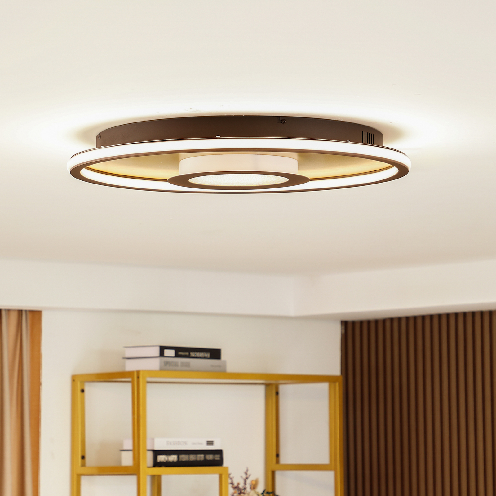Lindby Pekela LED ceiling lamp, dimmable, round