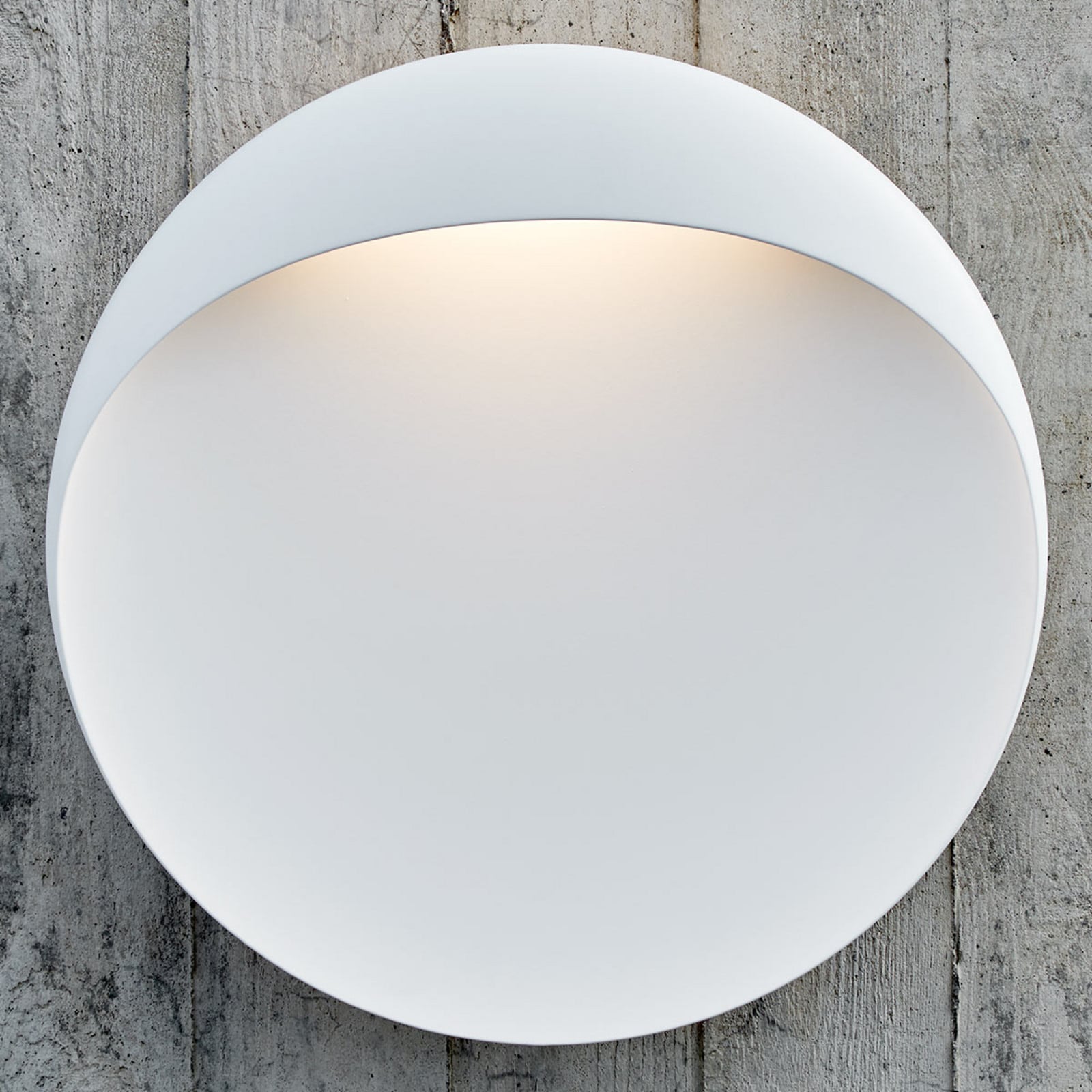 Flindt Vägglampa Ø400 2700K Vit Louis Poulsen - Vardagsrum - Design - Aluminium - Rund | Produkter - Utomhusbelysning | Lampspecialisterna