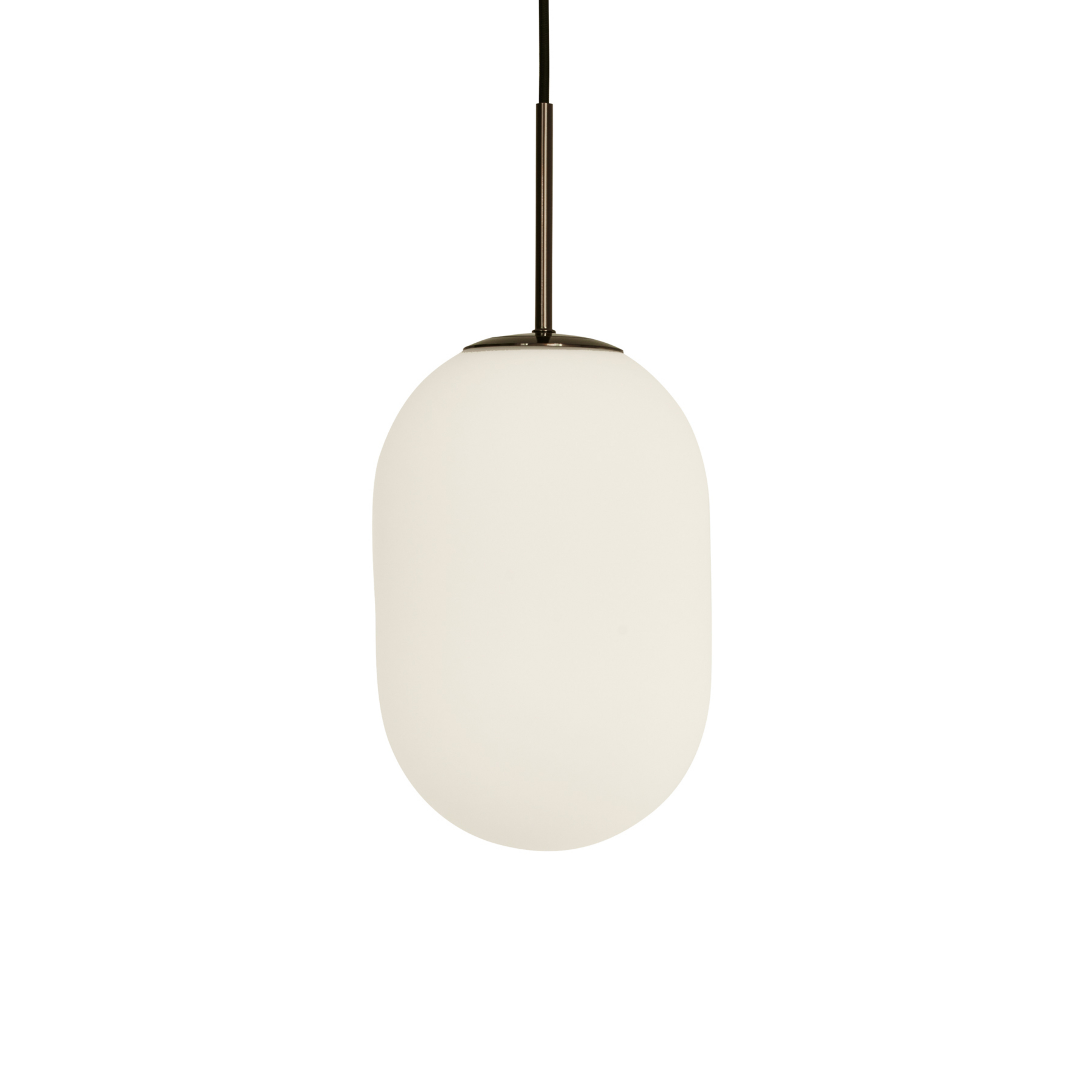 Noor Hängeleuchte, Ø 18 cm, opal/schwarz, Glas - Watt & Veke