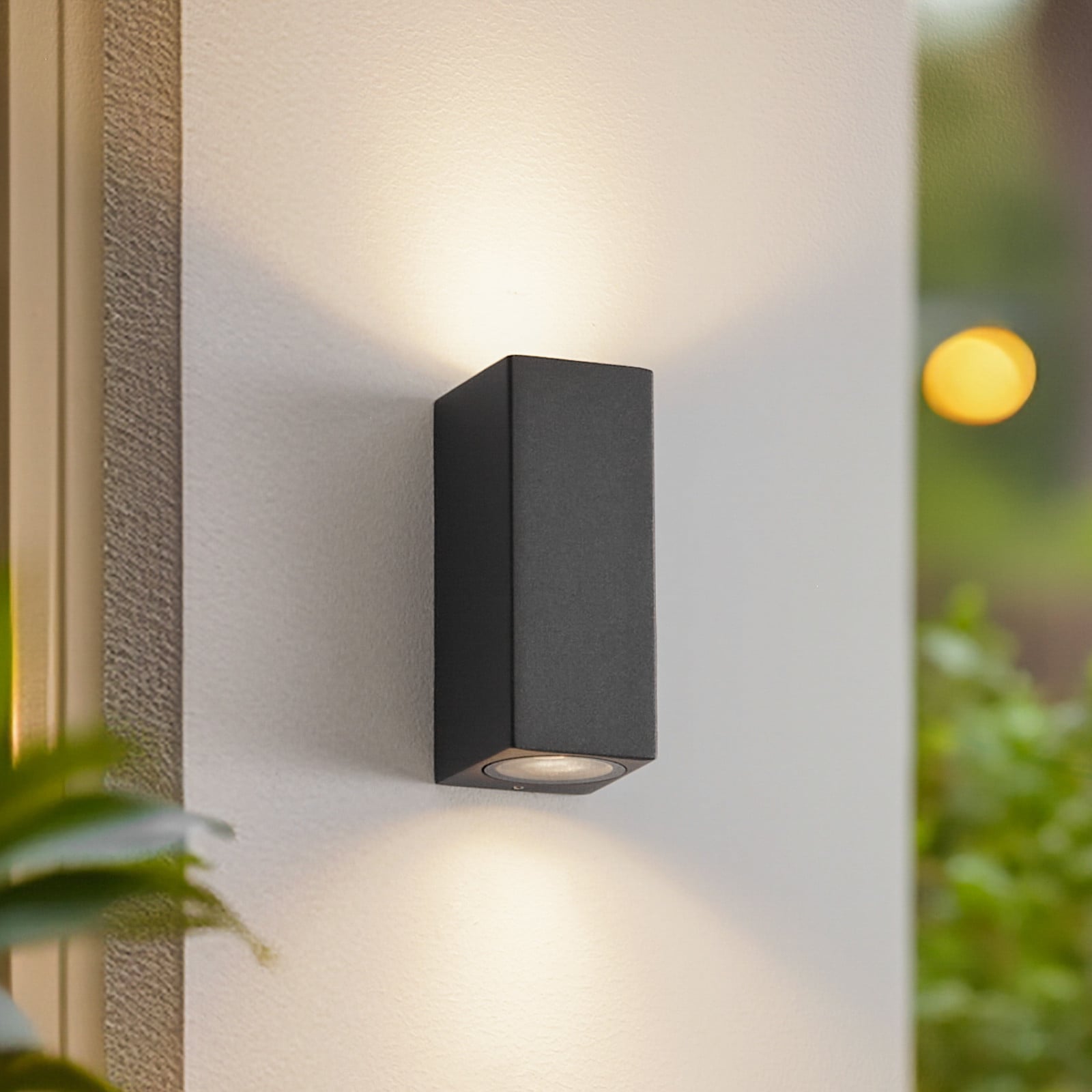 Xava Up/Down Udendørs Væglampe IP65 Graphite Lucande - Altan - Moderne - Metal - Kantet