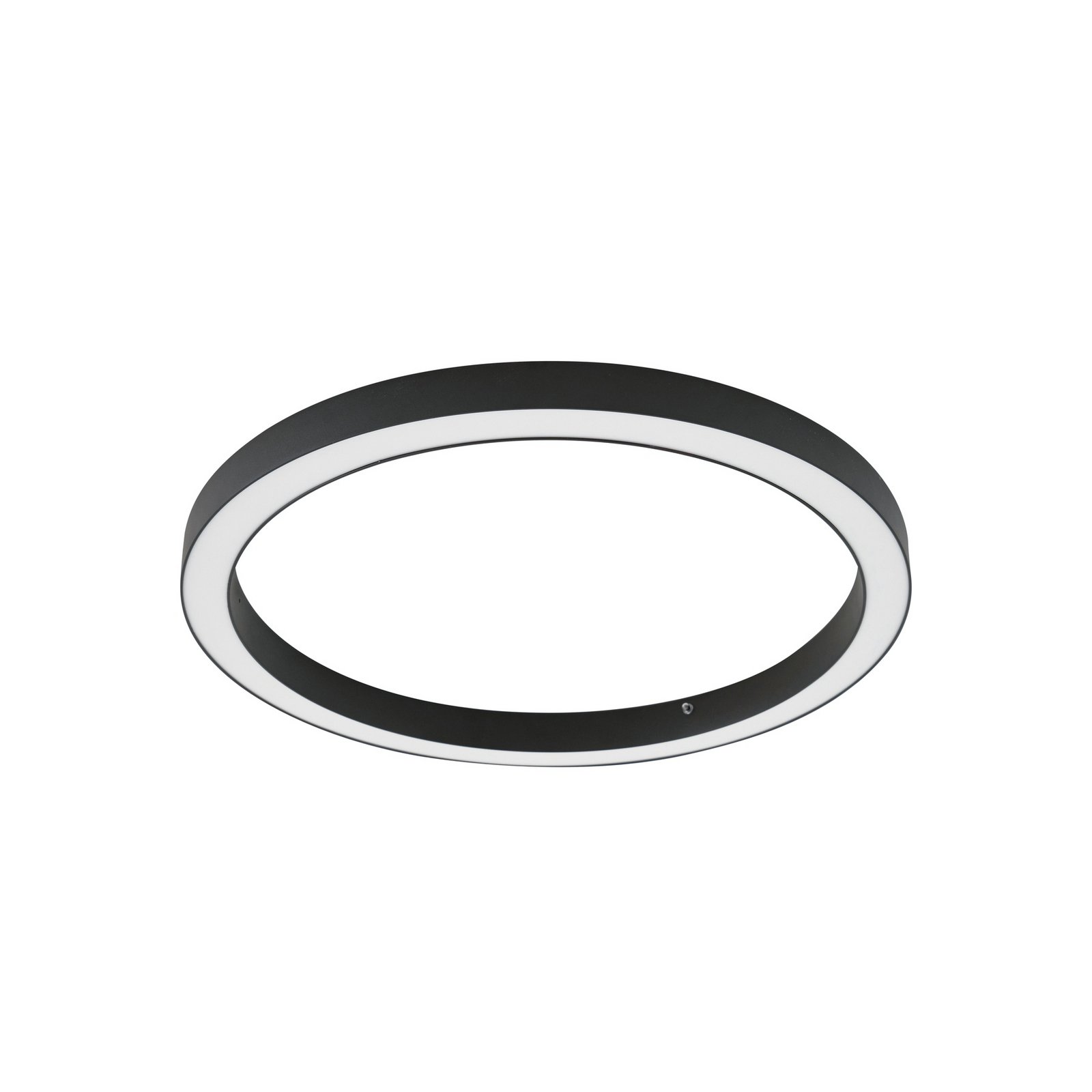 Plafoniera LED Neor, CCT, nera, Ø 60 cm, dimmerabile - Lucande