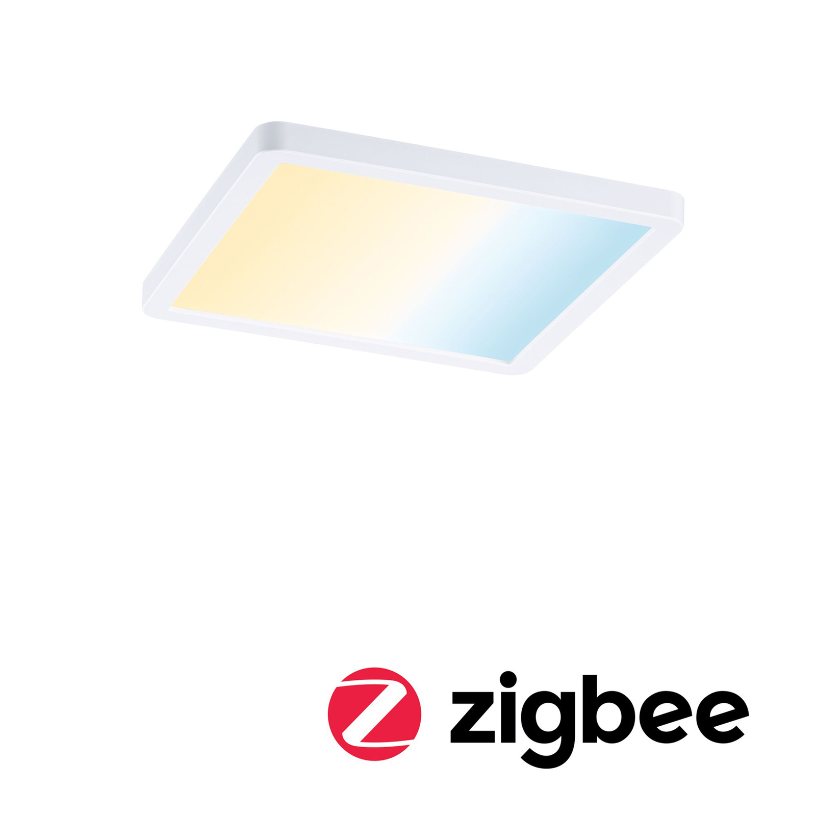 Paulmann LED-panel Areo ZigBee kantig vit 17,5 cm
