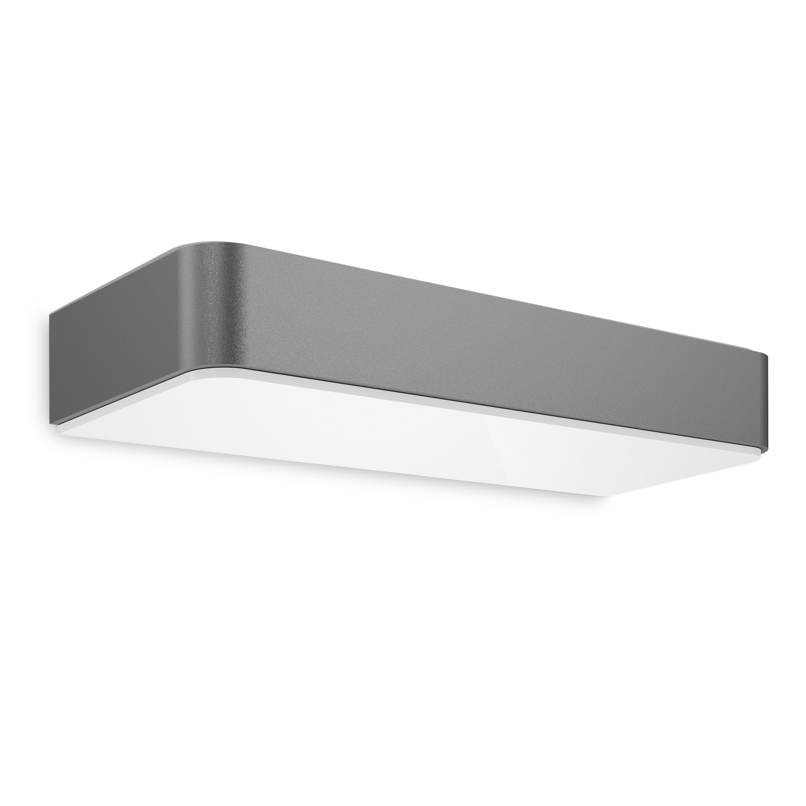 Steinel STEINEL XSolar SOL-O LED outdoor wall light, aluminium, glass, 0.07 W, energy efficiency: A+, W: 24.2 cm, H: 3.8 cm