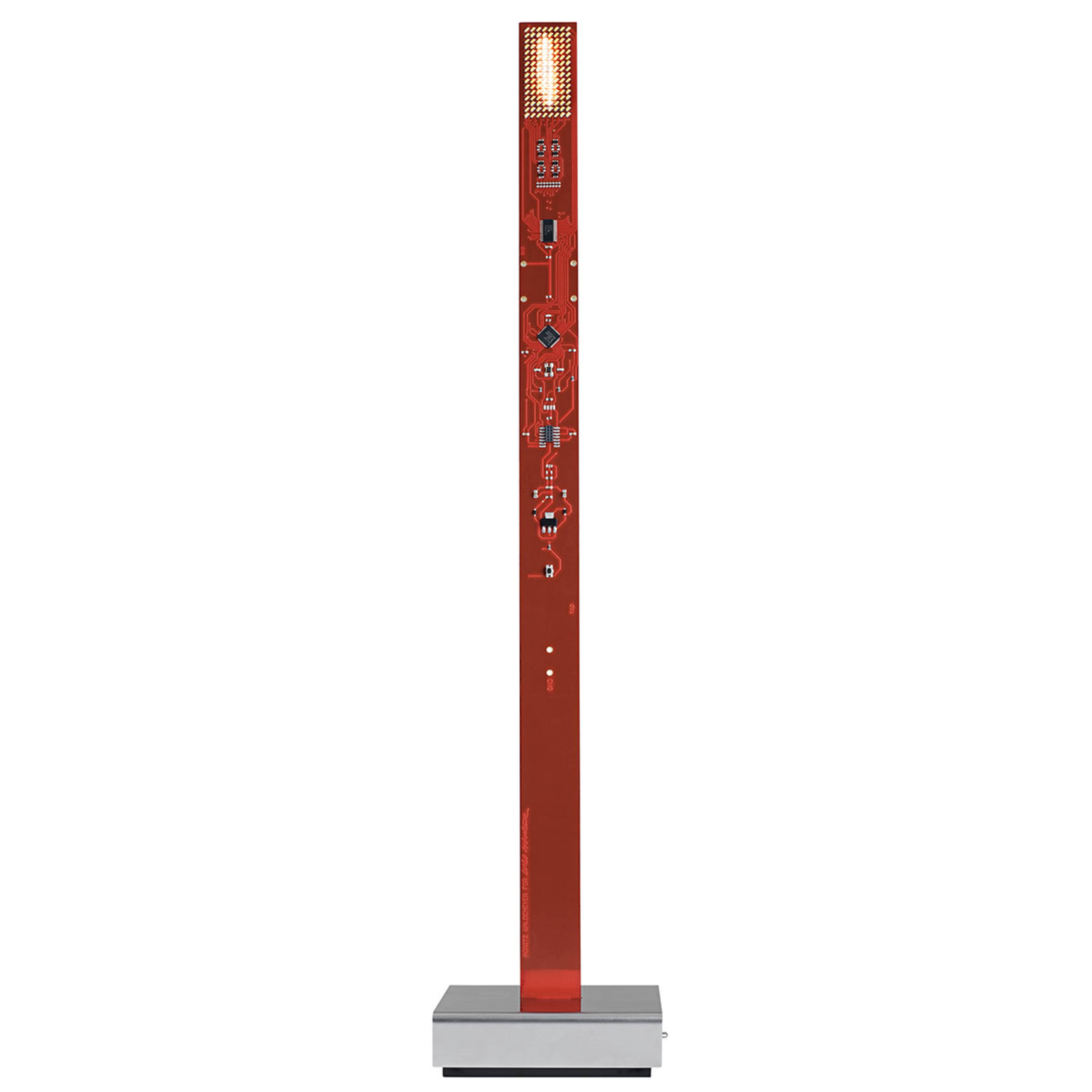 Innovadora lámpara de mesa LED My New Flame, rojo