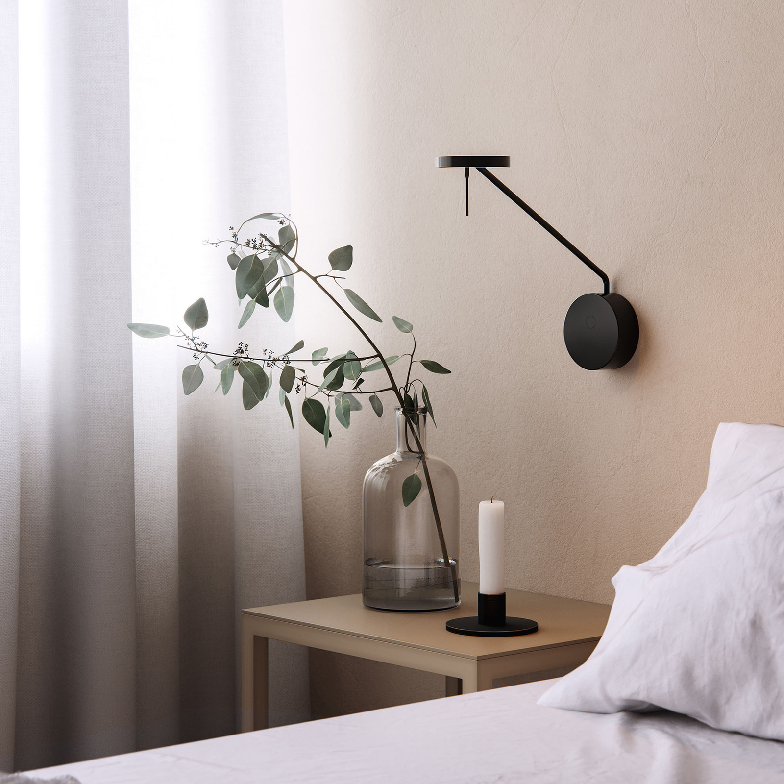 LEDS-C4 Invisible LED-Wandlampe 2.700K Touchdimmer