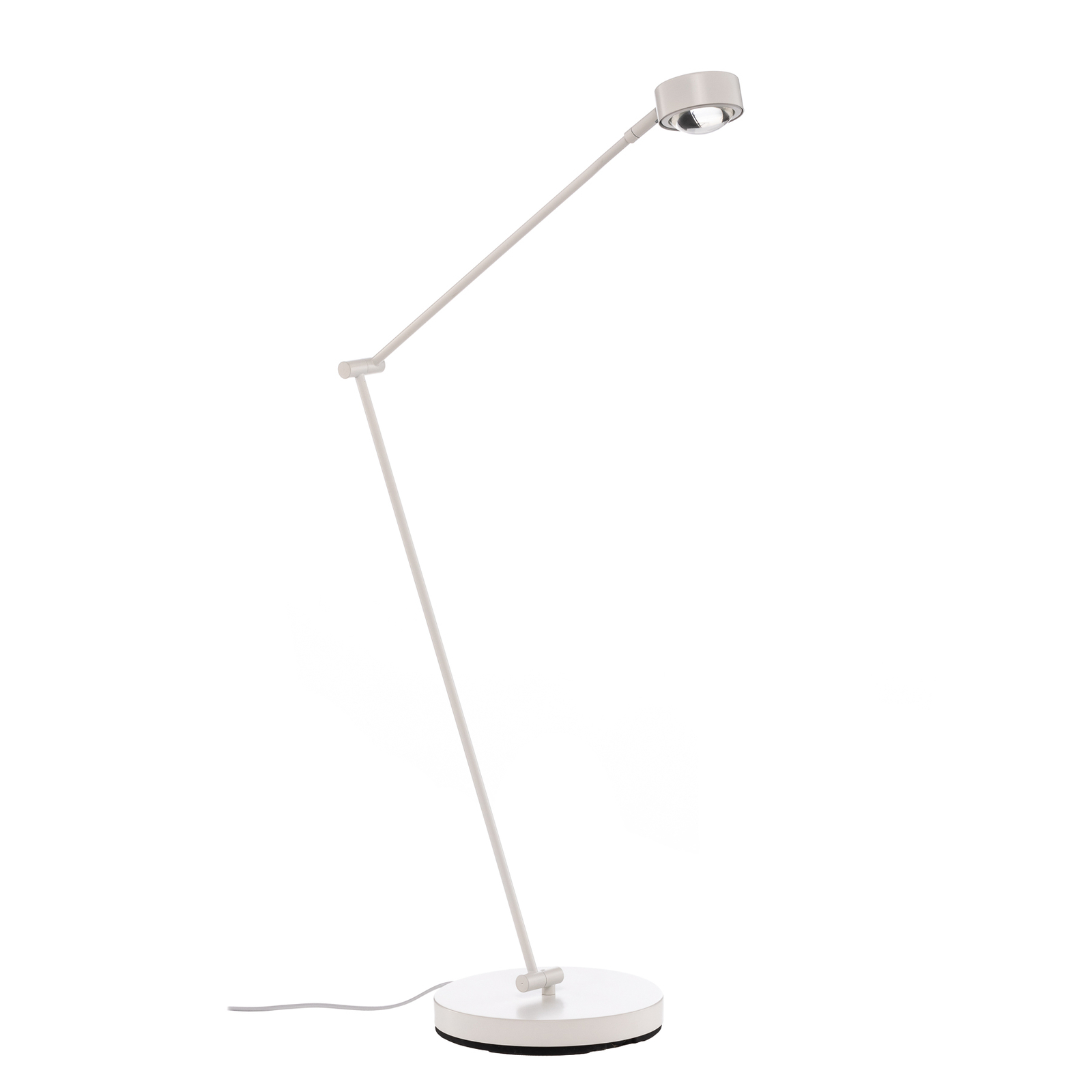 Stojací lampa Jyla, bílá, nastavitelná, čočka, 4200K