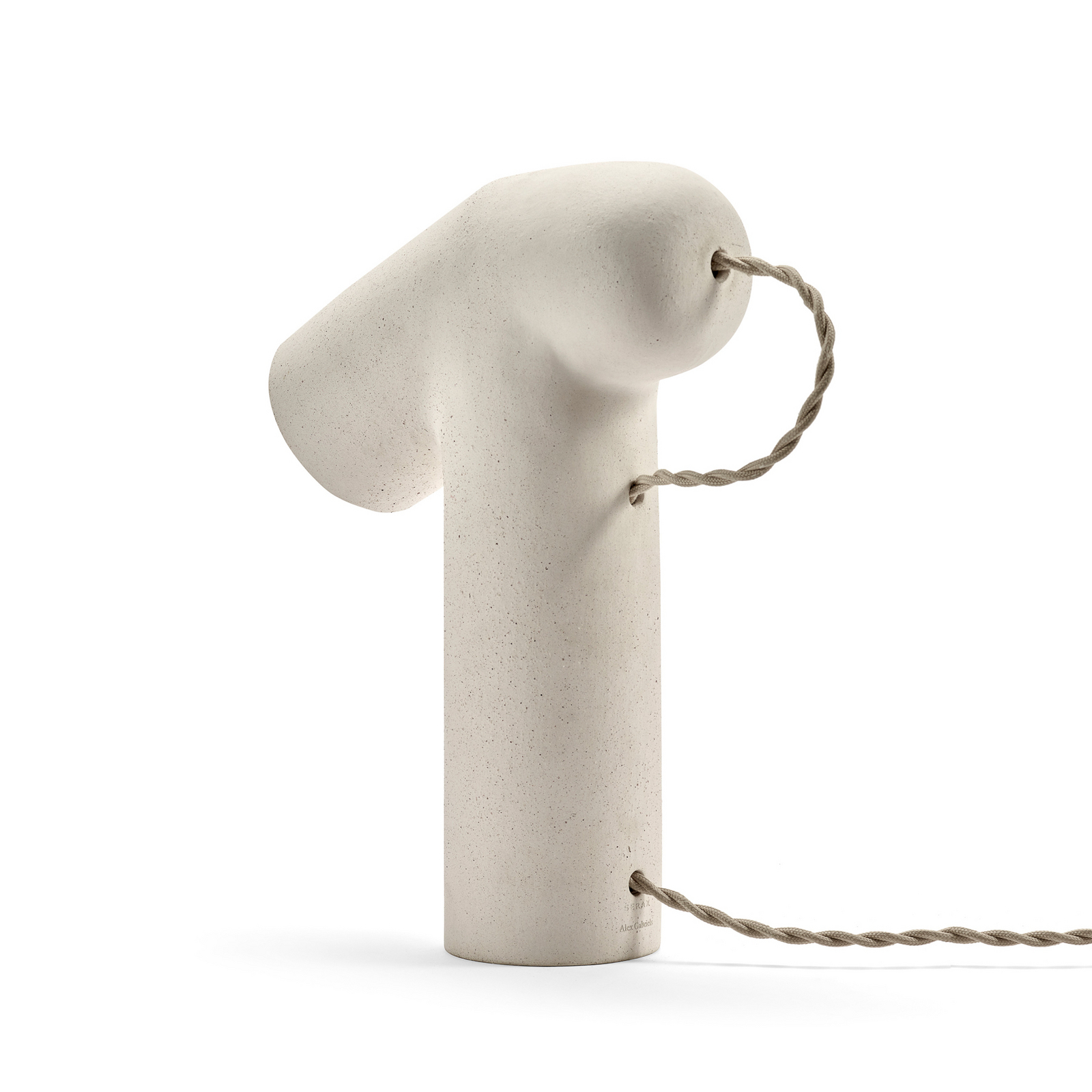 BEIGE MAIA bordlampe, stentøj, højde 27 cm, E14 – Serax