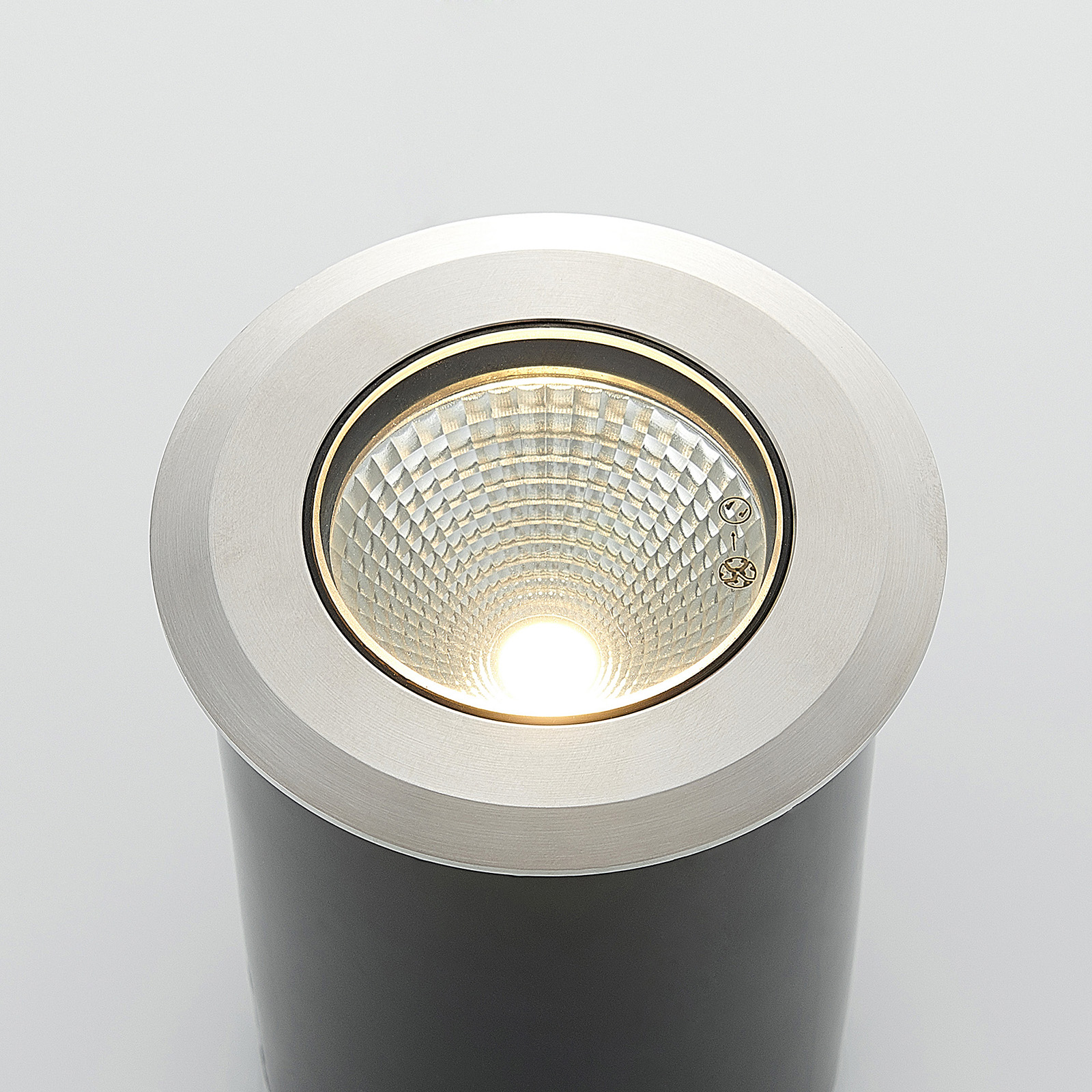 LED roestvrijstalen inbouwlamp Sulea, IP67, rond