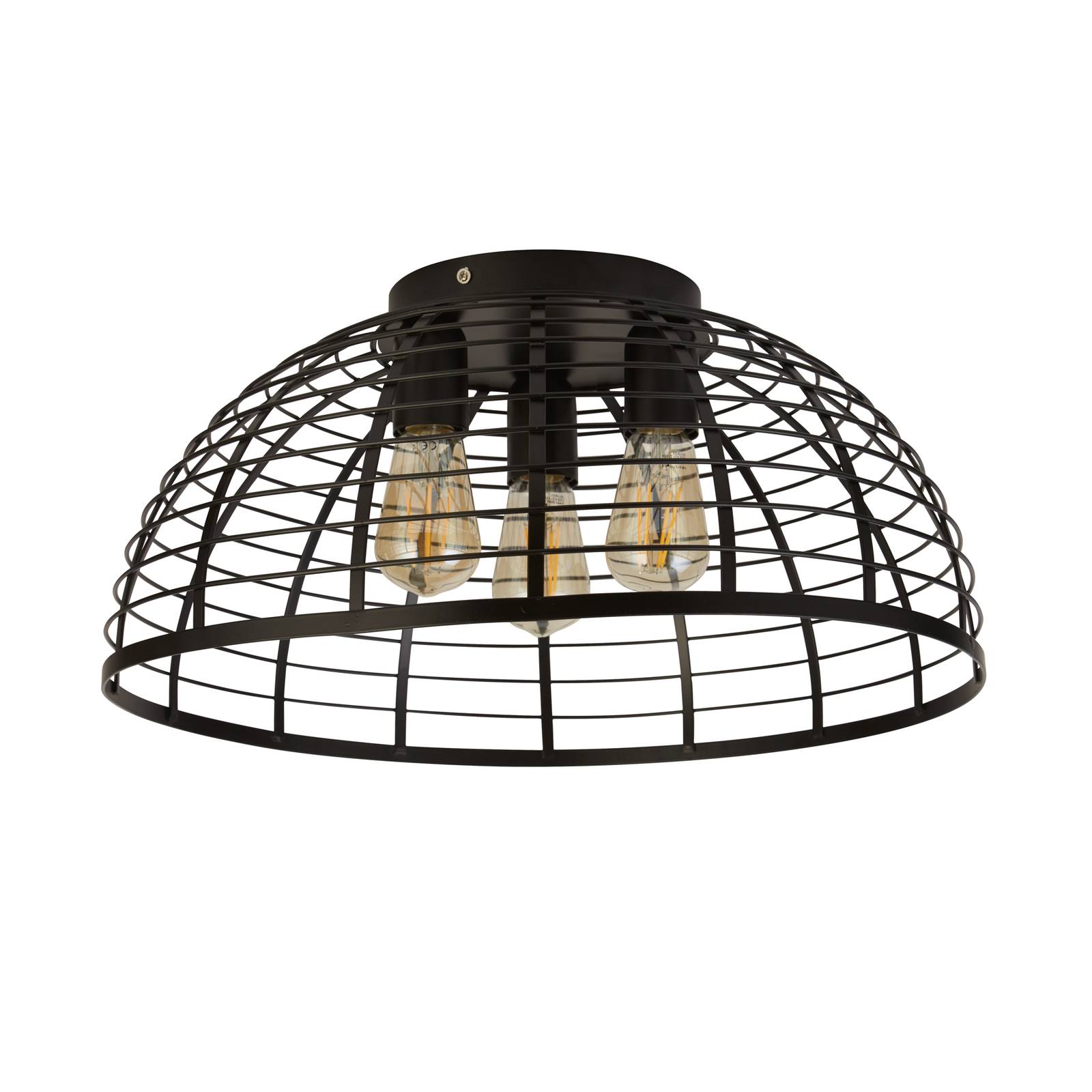 Lampa sufitowa Cage II 3-pkt. w kształcie klatki