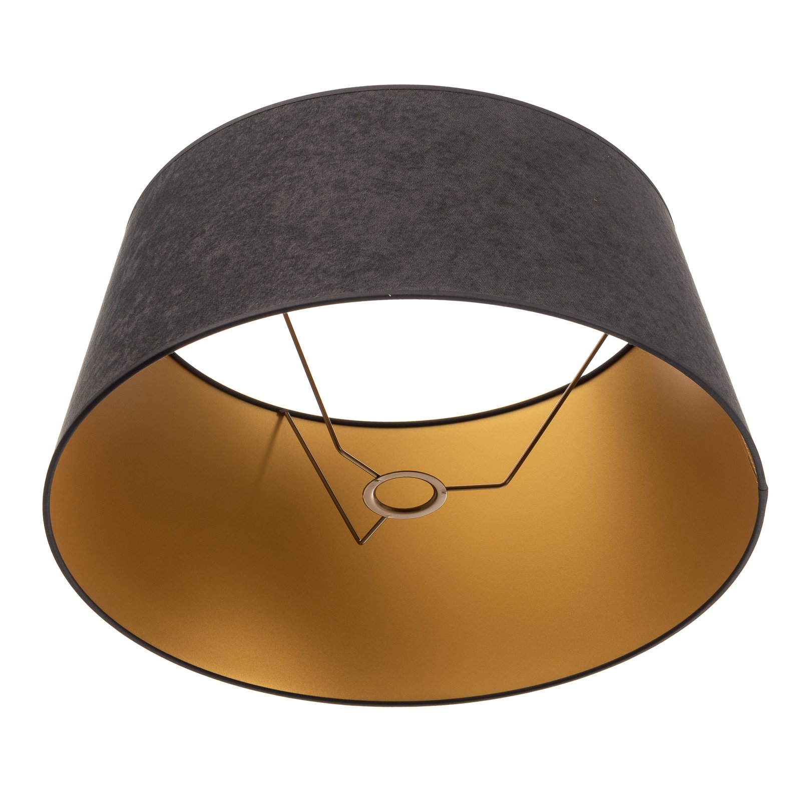 Cone lampskärm höjd 25,5 cm, grafit/guld