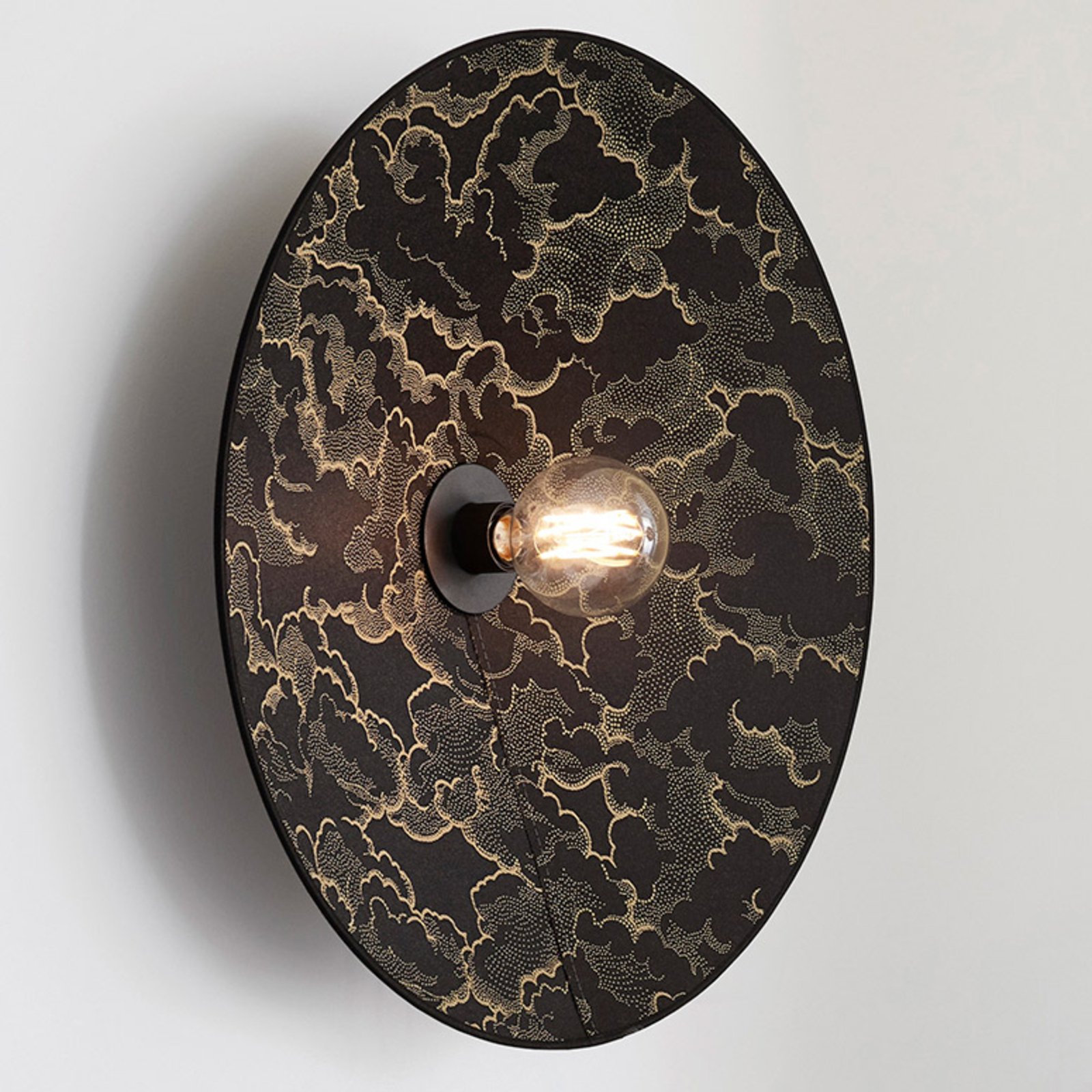 MARKET SET Gatsby wall light, lampshade with decor