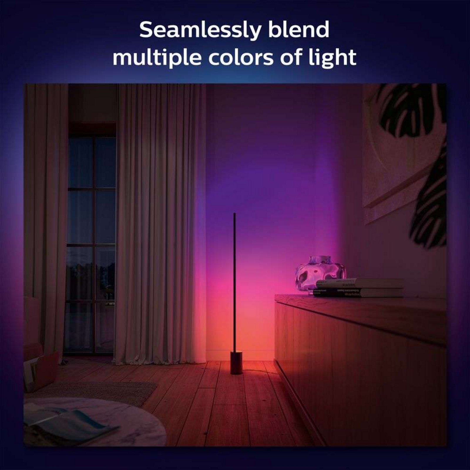 Signe Hue Gradiant Lampadar Black Bluetooth - Philips Hue