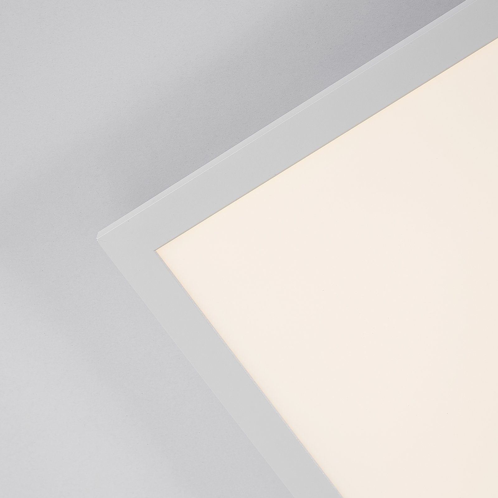 Arcchio Lysander LED panel, CCT, 62 cm, biela