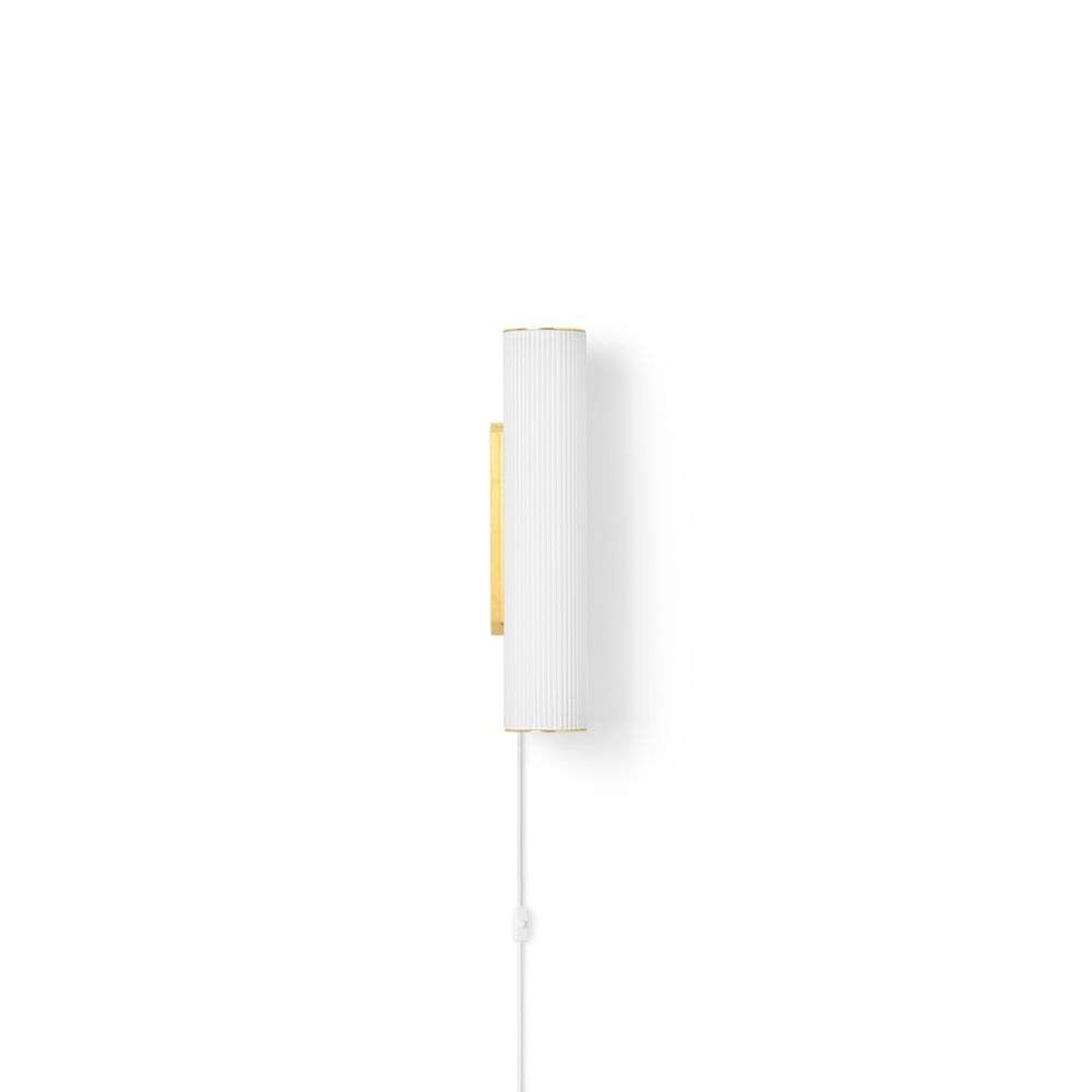 Vuelta Nástenné Svietidlo 40 White/Brass - Ferm Living