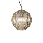 Karman hanglamp Ginger, geel, hoogte 26 cm, glas, E27