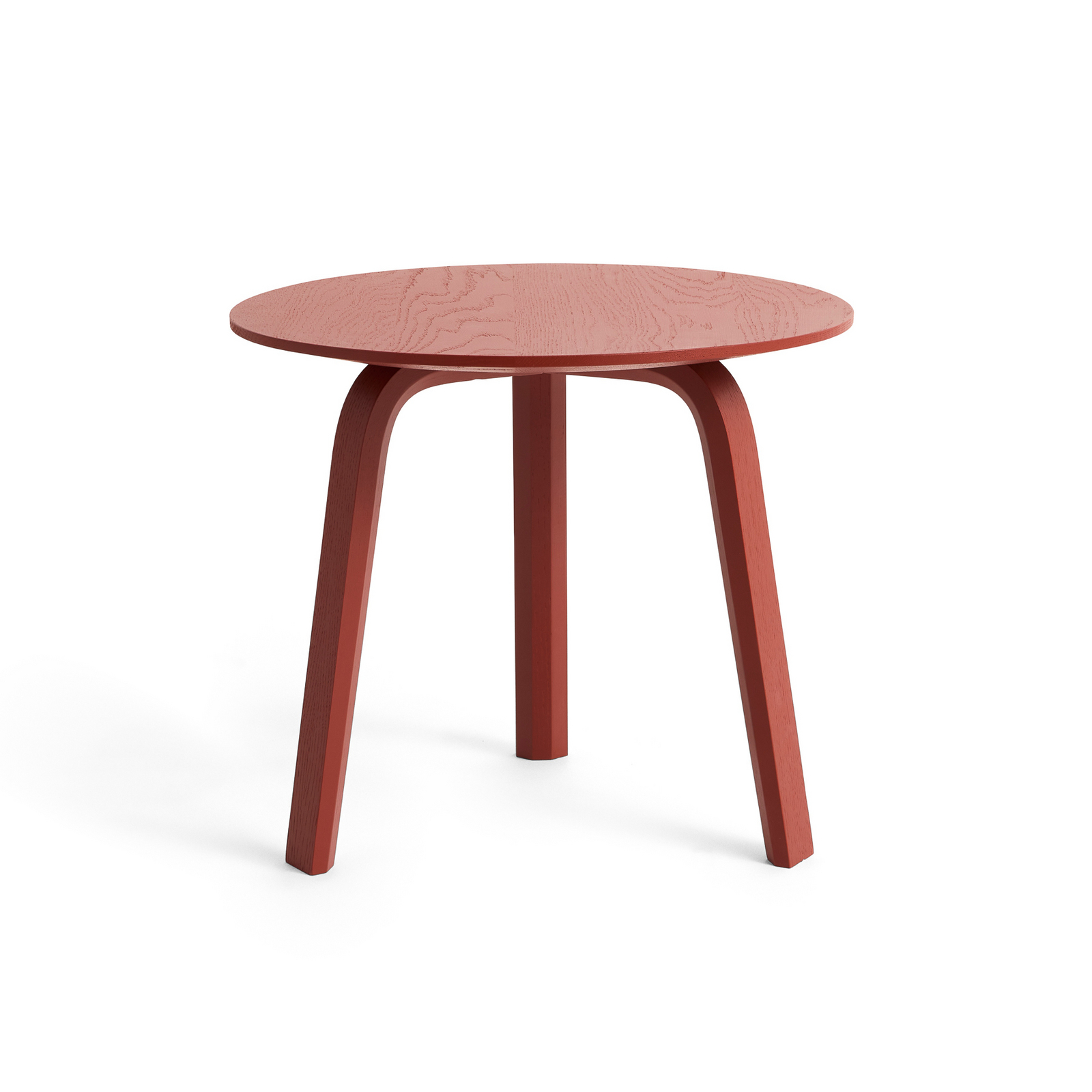 Bella-sohvapöytä, punainen, Ø45 x H39 cm, tammi - HAY