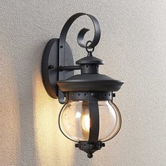 Applique da esterno Lindby Farley, 40 cm, grigio scuro, IP44, E27