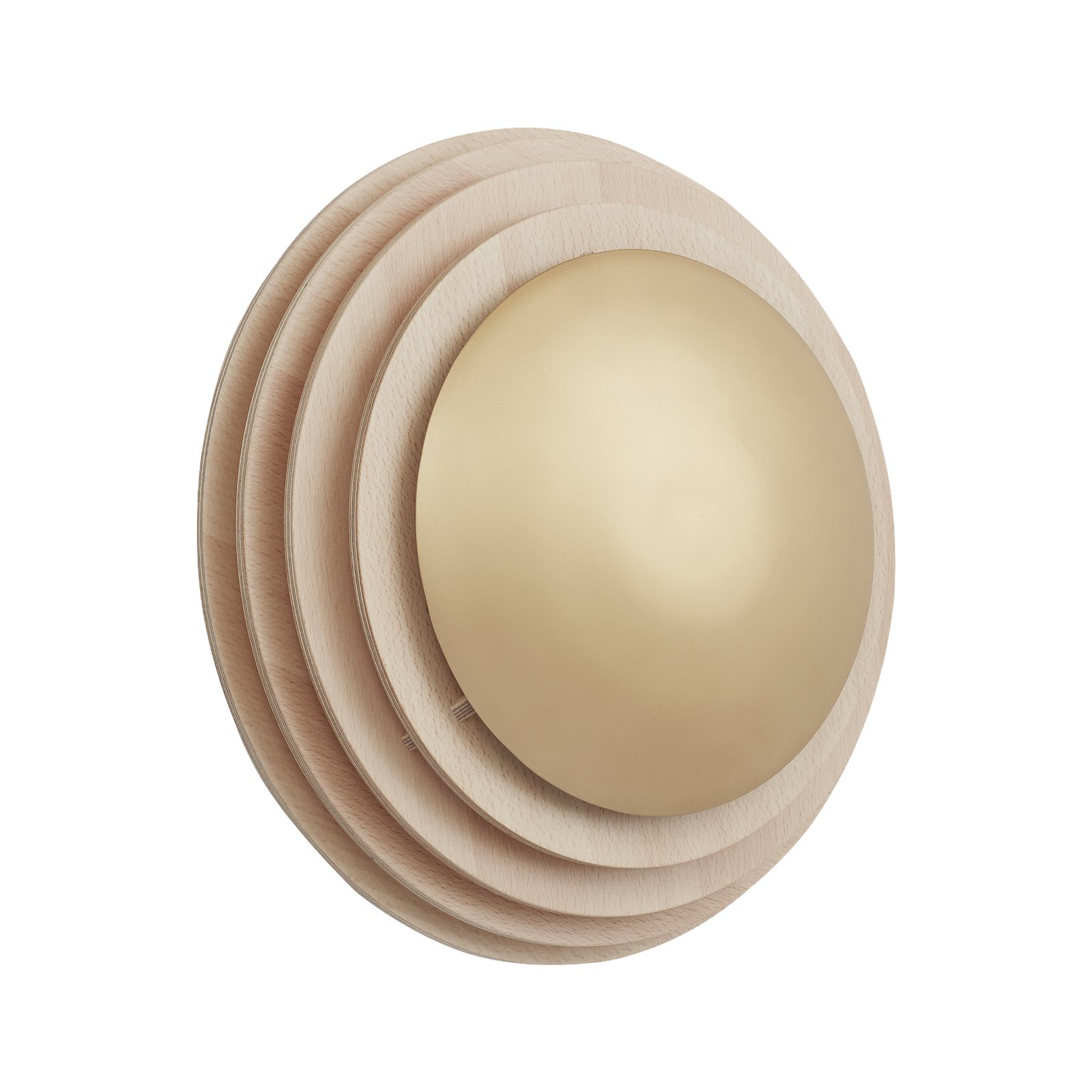 Twist ceiling light, beech, natural, Ø 42 cm