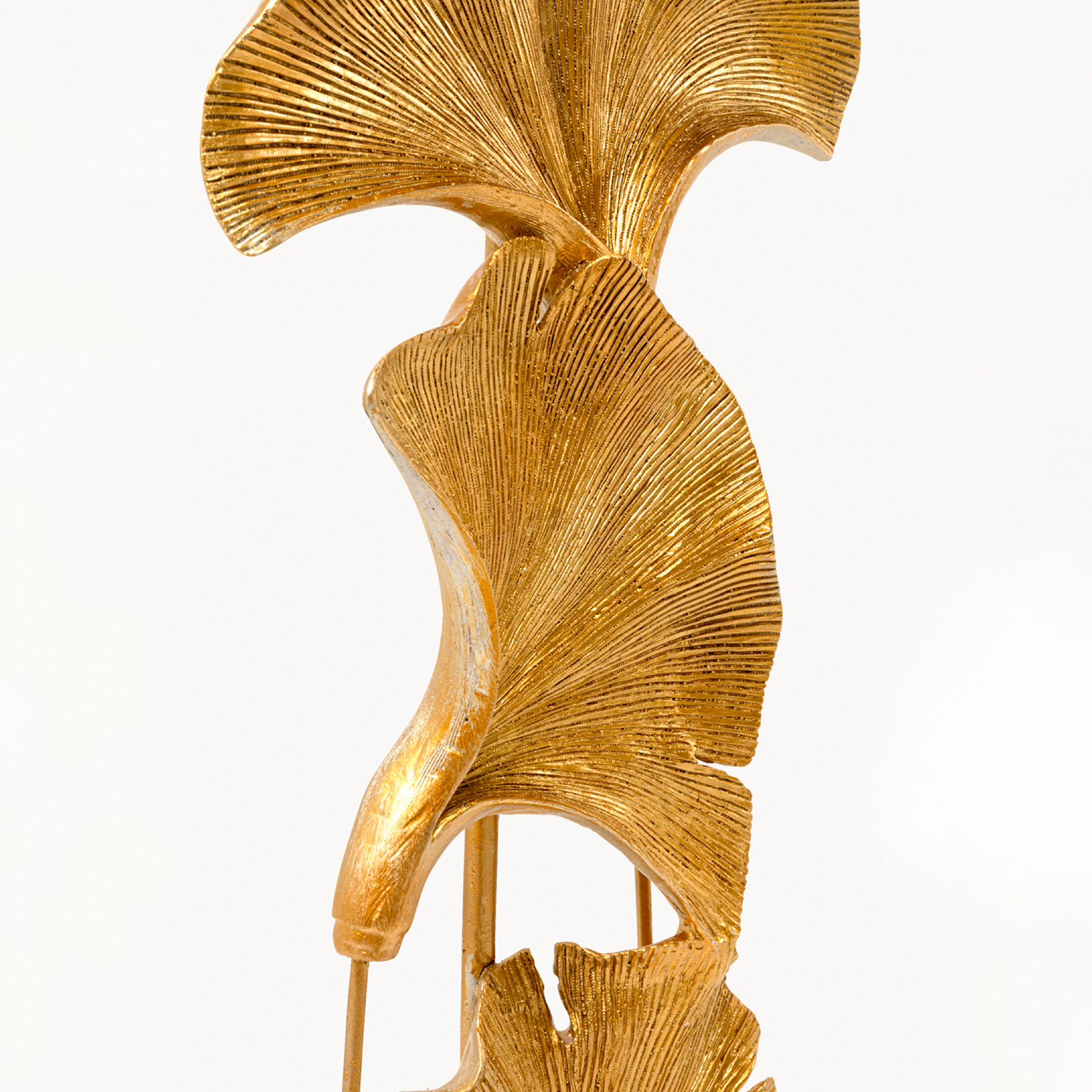 Kare põrandalamp „Ginkgo”, kuldne, linane, kõrgus 129 cm, E27 Kare põrandalamp „Ginkgo”, kuldne, linane, kõrgus 129 cm, E27