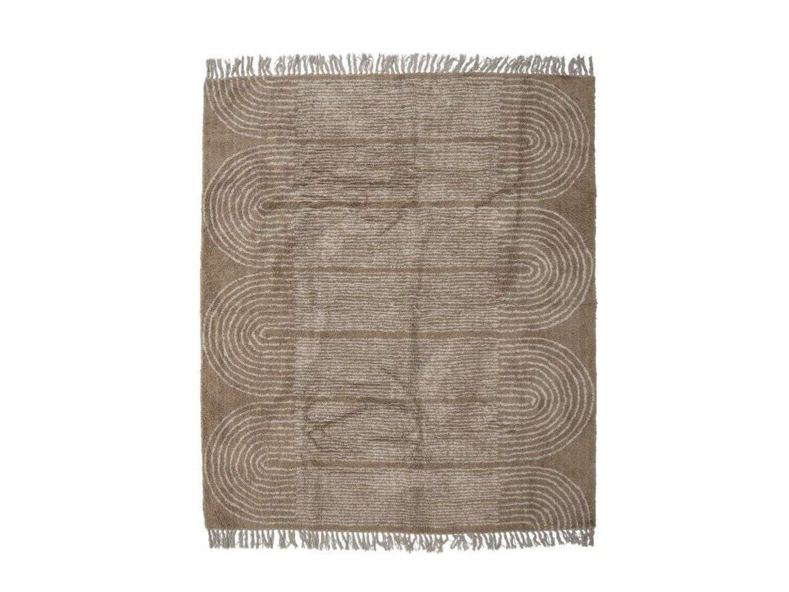 Zeynep Rug Brown/Cotton - Bloomingville