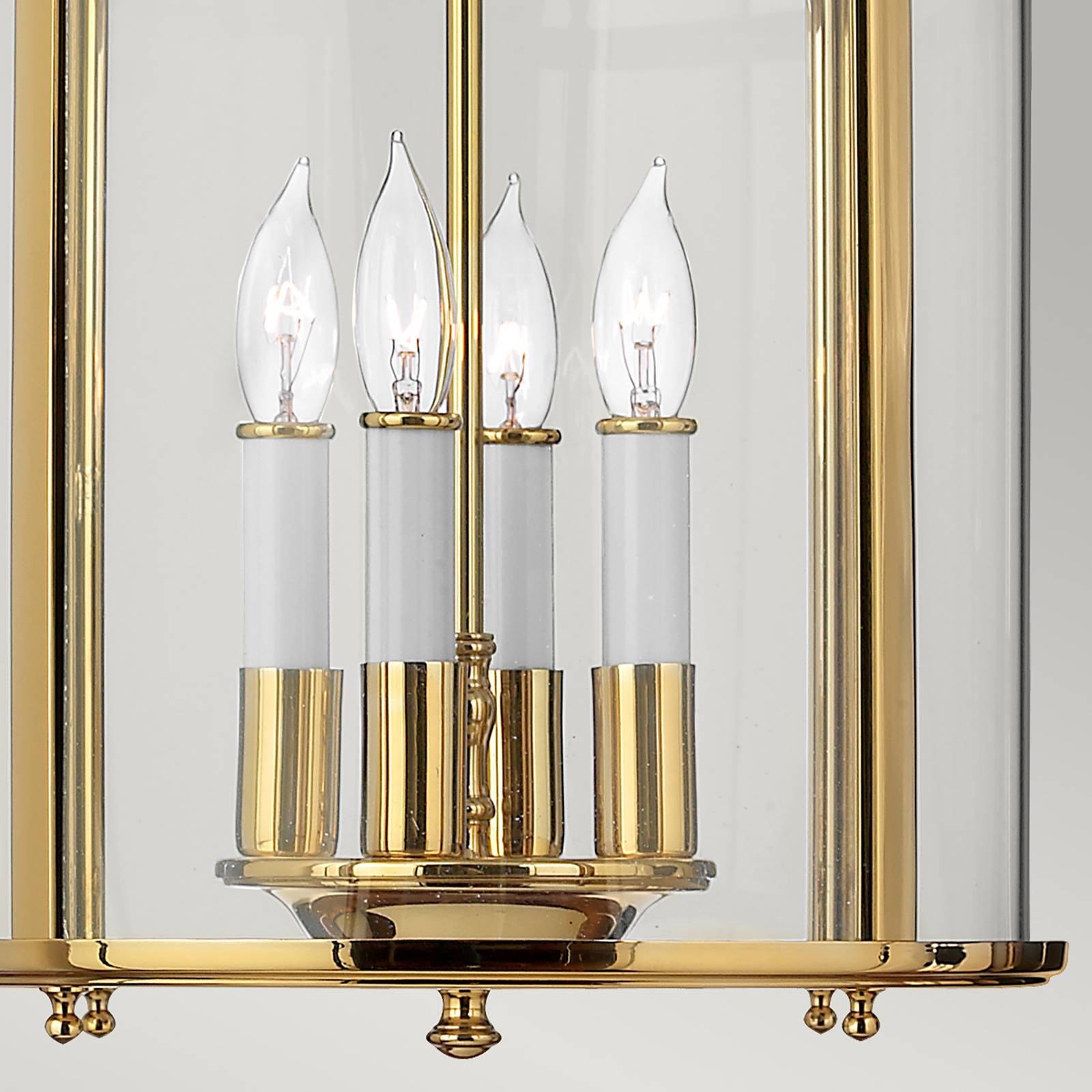 Photos - Chandelier / Lamp Hinkley Gentry pendant light, 4xE14, polished brass/clear 