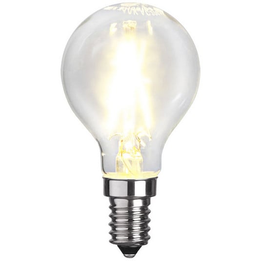 Bombilla a gota LED E14 P45 2W 2.700K filamento