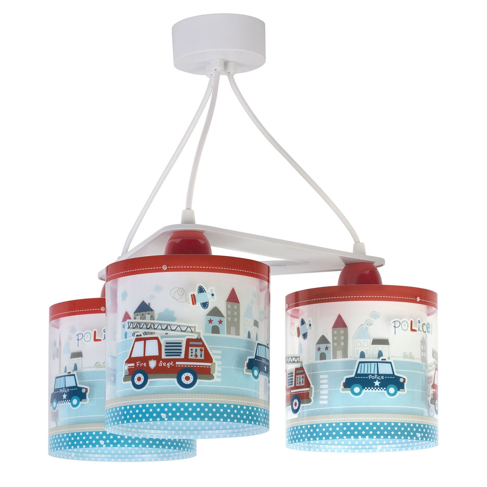 Children's hanging light Police, 3-bulb