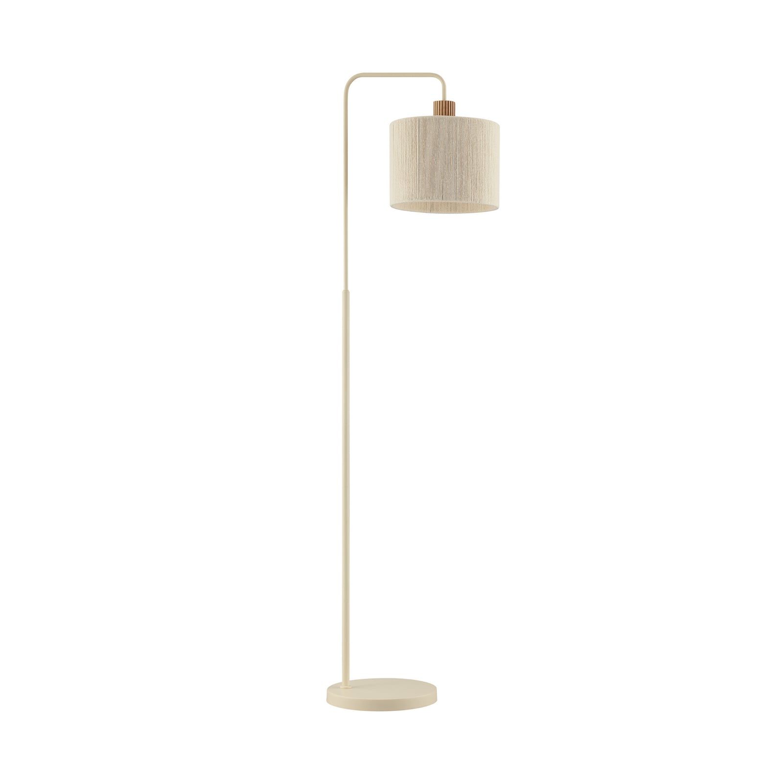 Stojna svetilka Arlo, bež, tekstil/les, višina 160 cm, E27