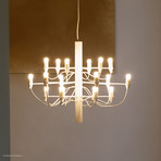 FLOS 2097/18 Lustre LED, givré