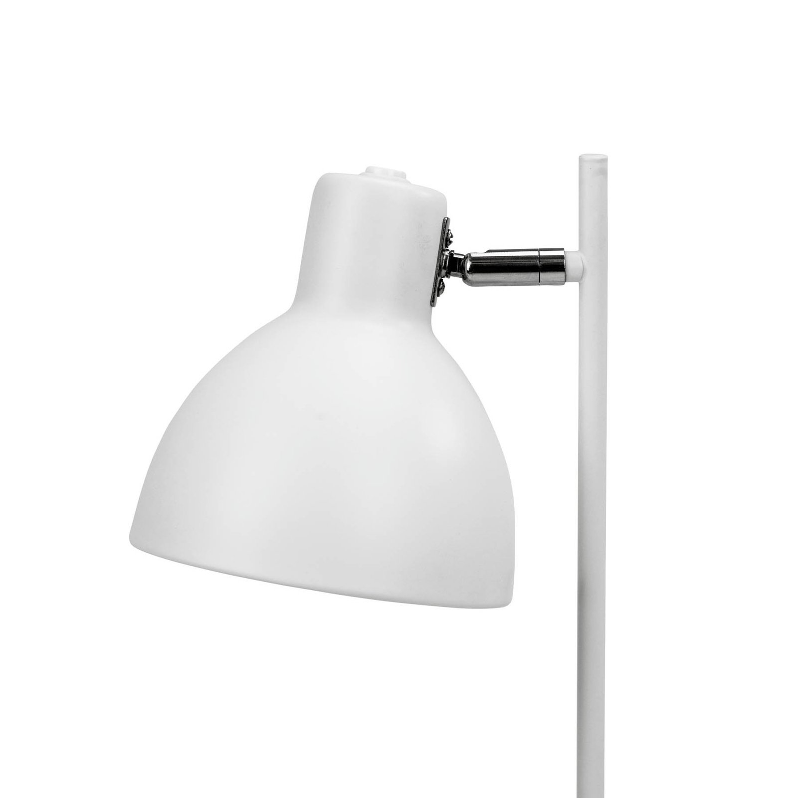 Dyberg Larsen stolová lampa Skagen, biela, výška 50 cm, kov