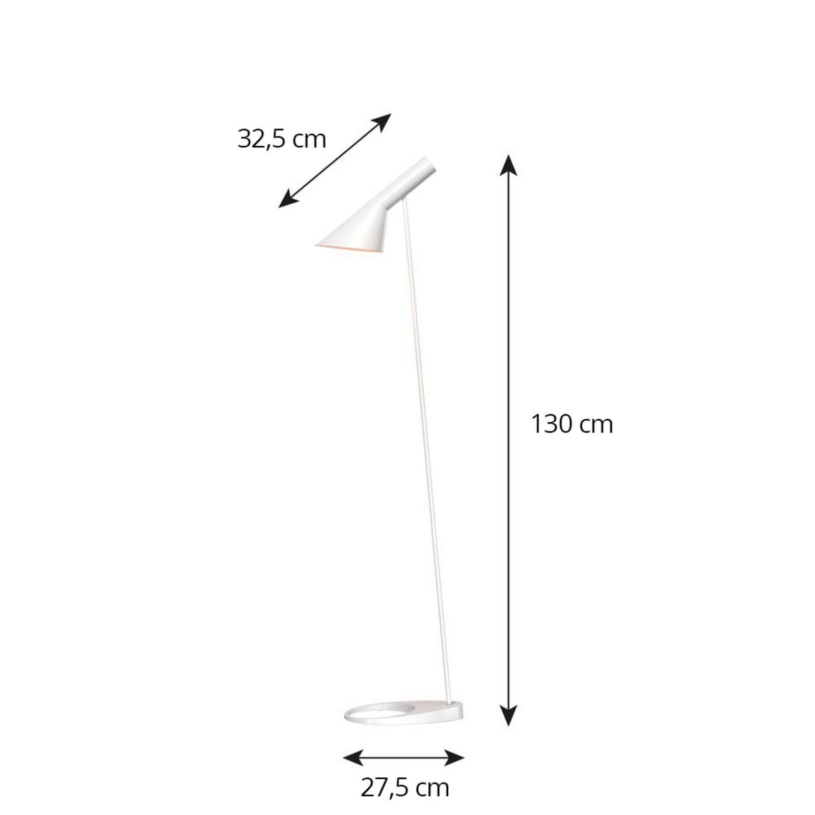 AJ Floor Lamp White - Louis Poulsen