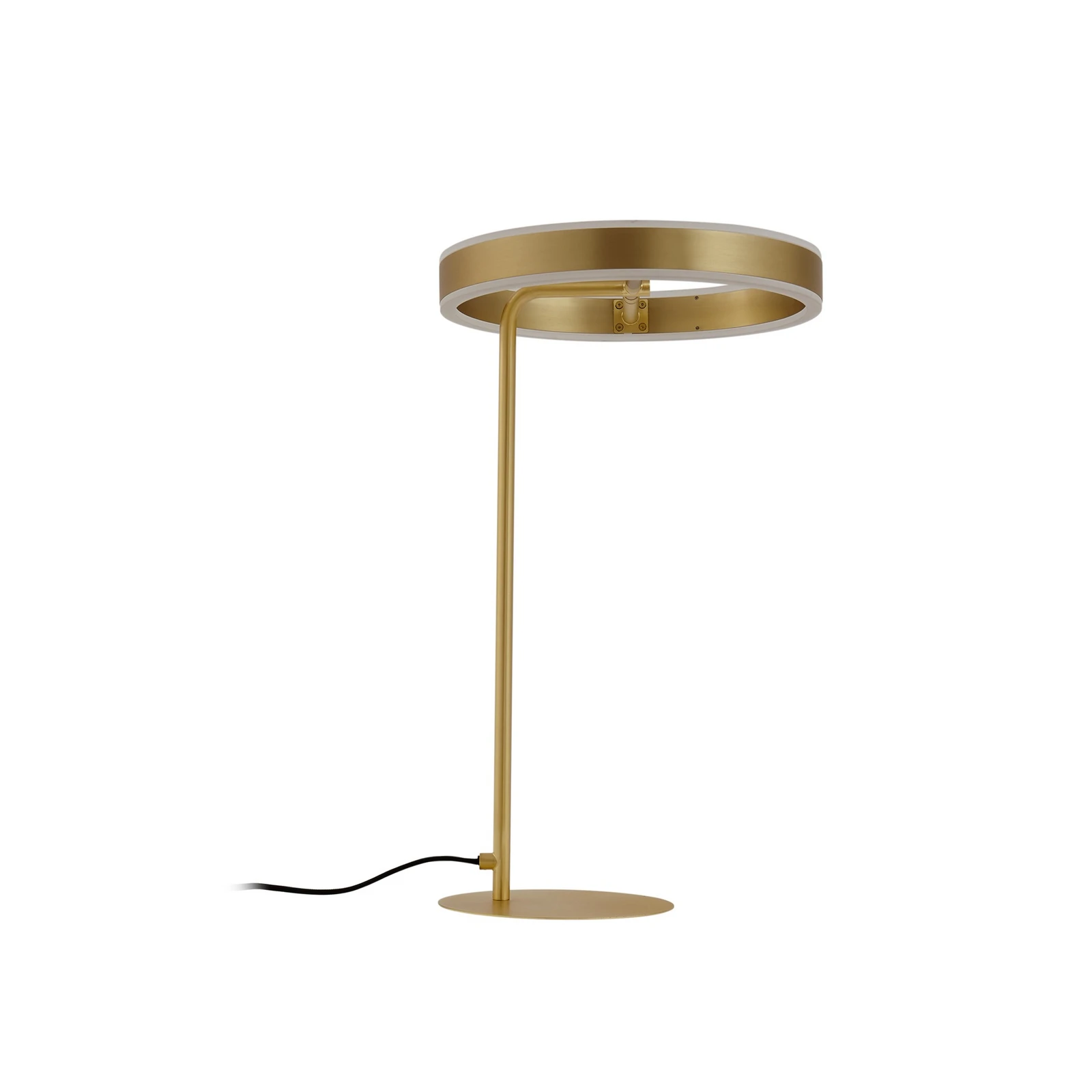 Lucande LED-Tischlampe Yekta, messingfarben, 59 cm, dimmbar