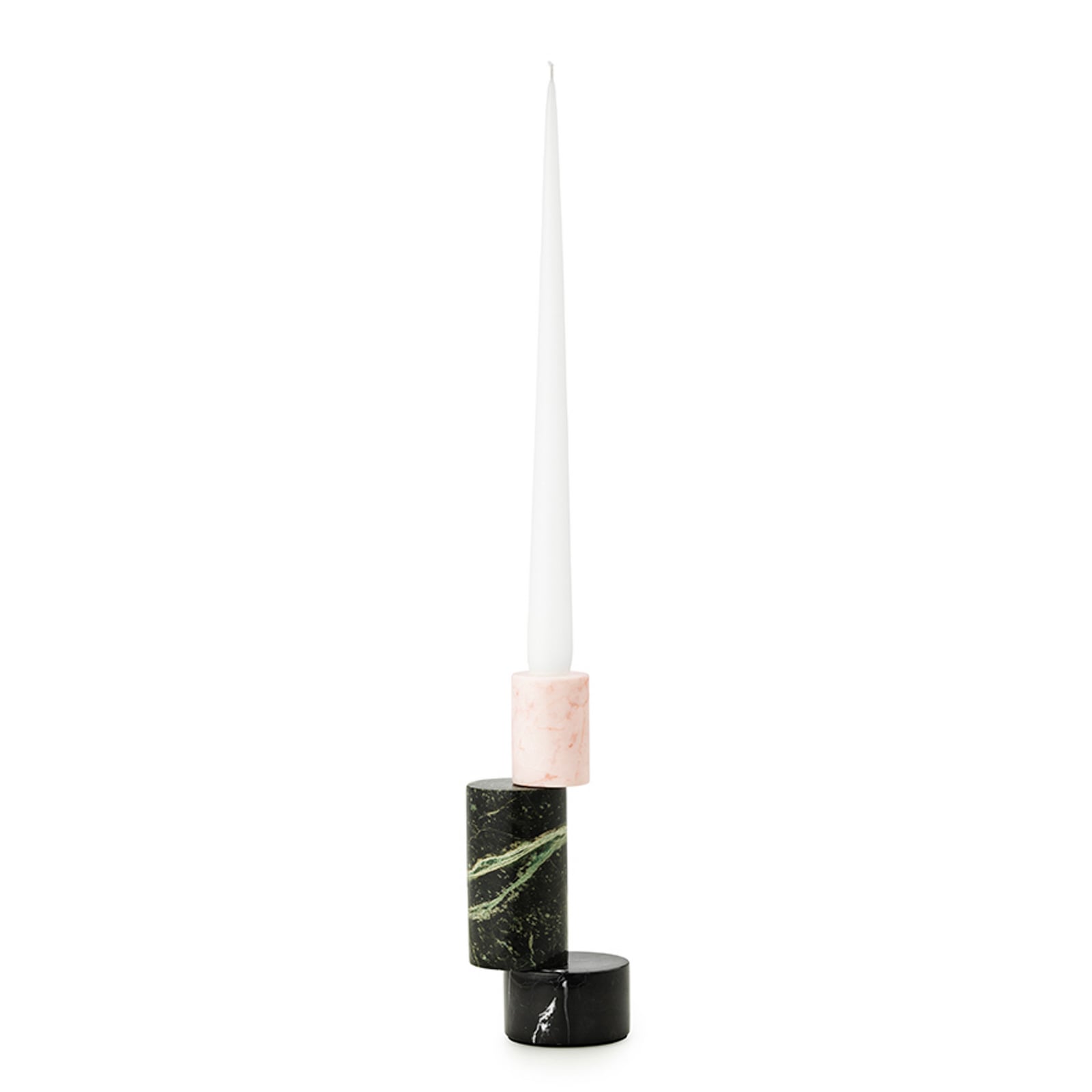 Sfeșnic Blox verde închis, 20 cm, marmură, Normann Copenhagen Sfeșnic Blox verde închis, 20 cm, marmură, Normann Copenhagen