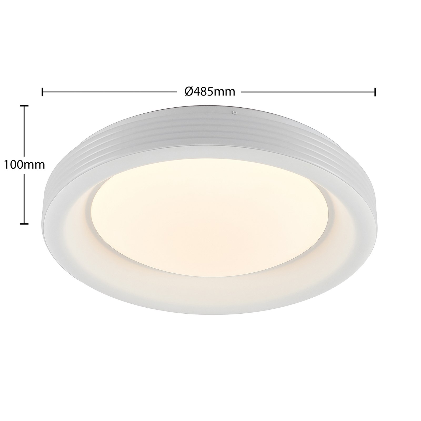 Lindby Inarum plafonnier LED, RVB, CCT, dimmable