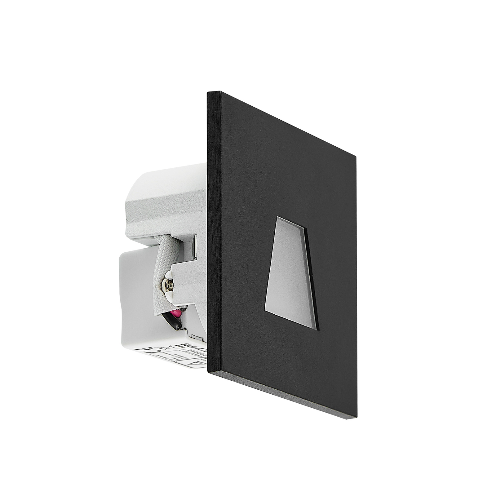 Molto Luce lampe encastrable LED Wall 68R IP44 SQ, noir, CCT